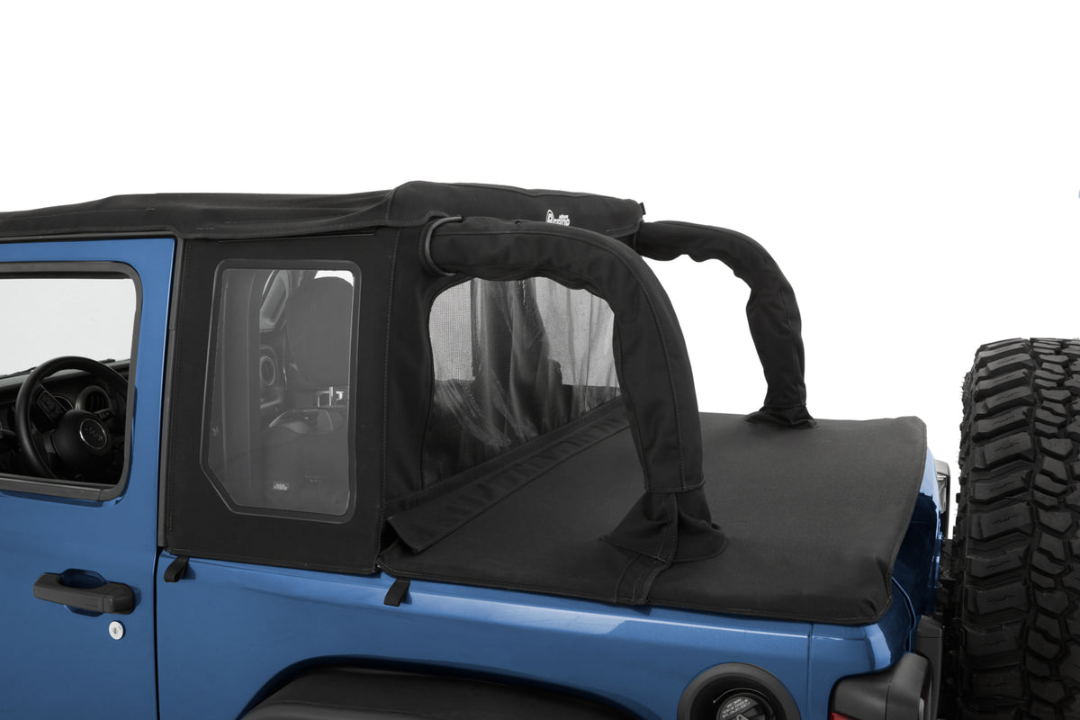 Jeep Wrangler Halftop Soft Tops For Jeep 2018-2023 Wrangler JL 2 Door Black Premium Twill Bestop