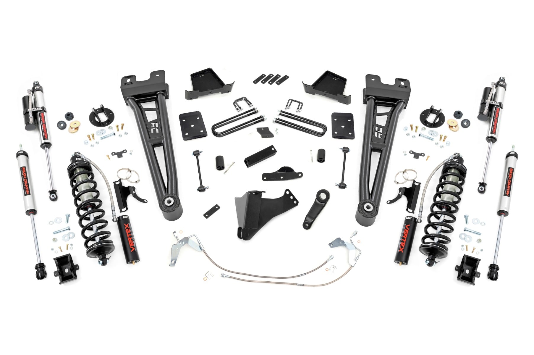 6 Inch Lift Kit Gas Radius Arm C/O Vertex Ford F-250/F-350 Super Duty (08-10) Rough Country