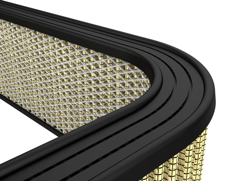 Custom air filter featuring a durable design with expanded metal, measuring 20-1/4 inches long and 16-3/8 inches wide.