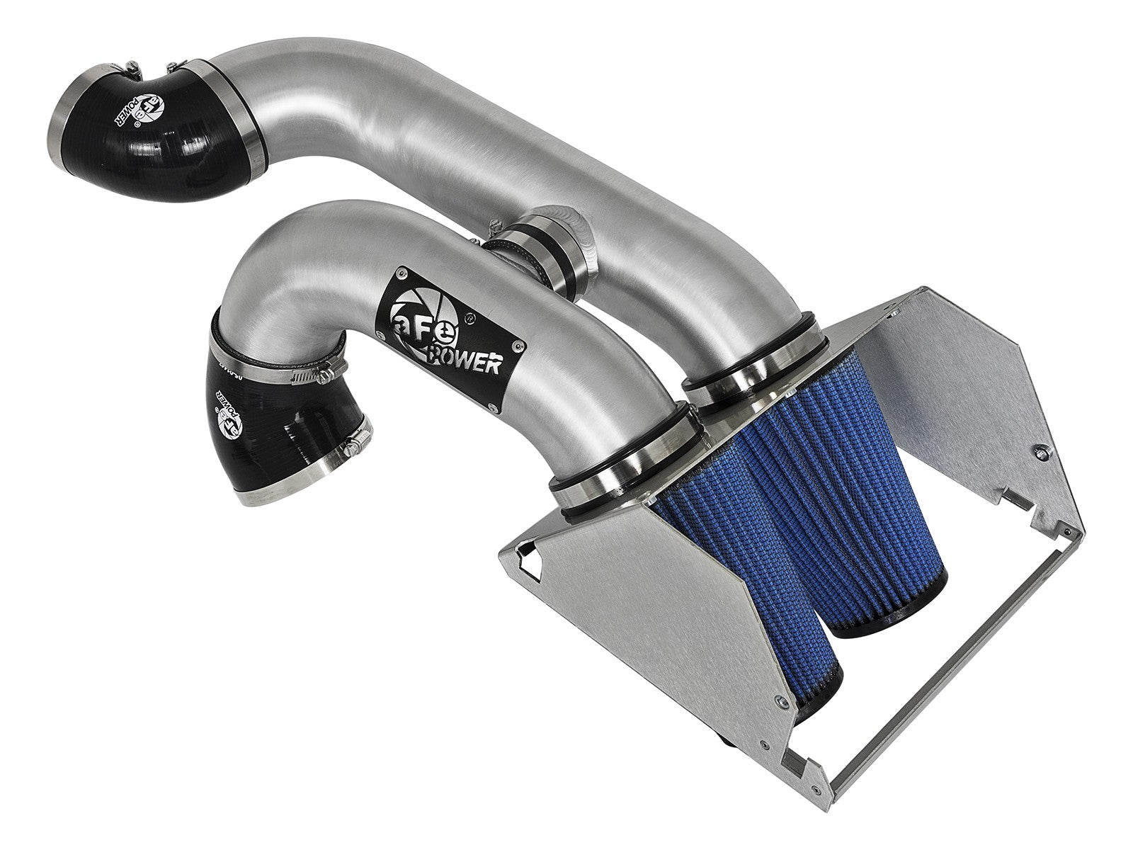 Rapid Induction Cold Air Intake System w/ Pro 5R Filter Brushed Ford F-150/Raptor 17-20 V6-3.5L (tt)/Expedition 18-21 V6-3.5L (tt) aFe Power