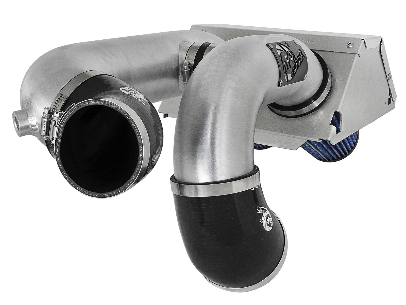 Rapid Induction Cold Air Intake System w/ Pro 5R Filter Brushed Ford F-150/Raptor 17-20 V6-3.5L (tt)/Expedition 18-21 V6-3.5L (tt) aFe Power