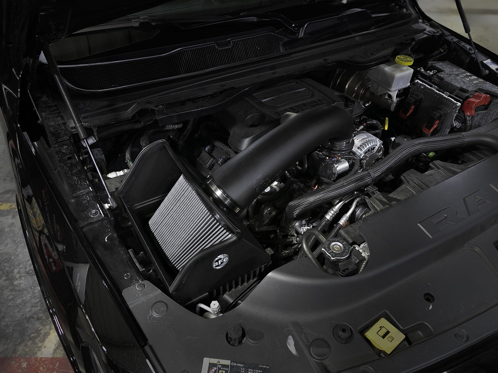 Rapid Induction Cold Air Intake System w/ Pro Dry S Filter Ram 1500 (Dt) 19-26 V8-5.7L Hemi aFe Power