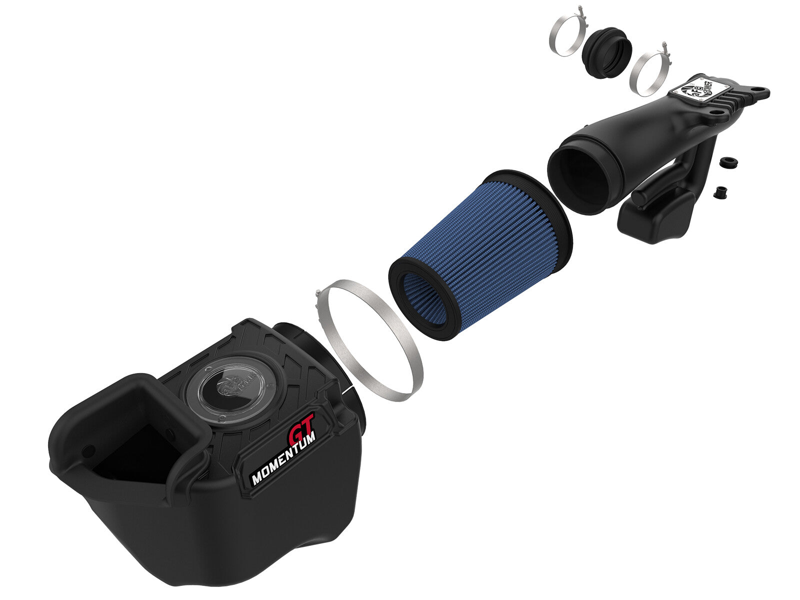 Momentum GT Cold Air Intake System w/ Pro 5R Filter Jeep Wrangler (JK) 12-18 V6-3.6L 22 Percent Air Flow Gain aFe Power