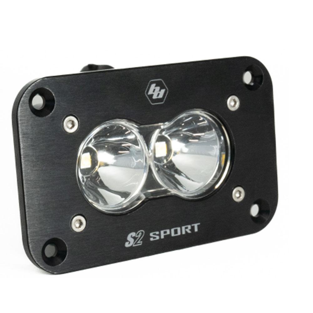 LED Work Light Clear Lens Flush Mount Each S2 Sport Baja Designs