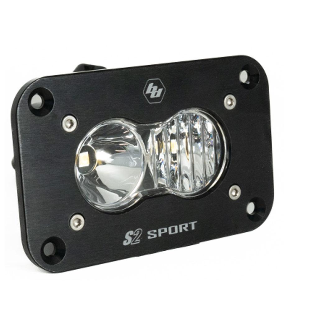 LED Work Light Clear Lens Flush Mount Each S2 Sport Baja Designs