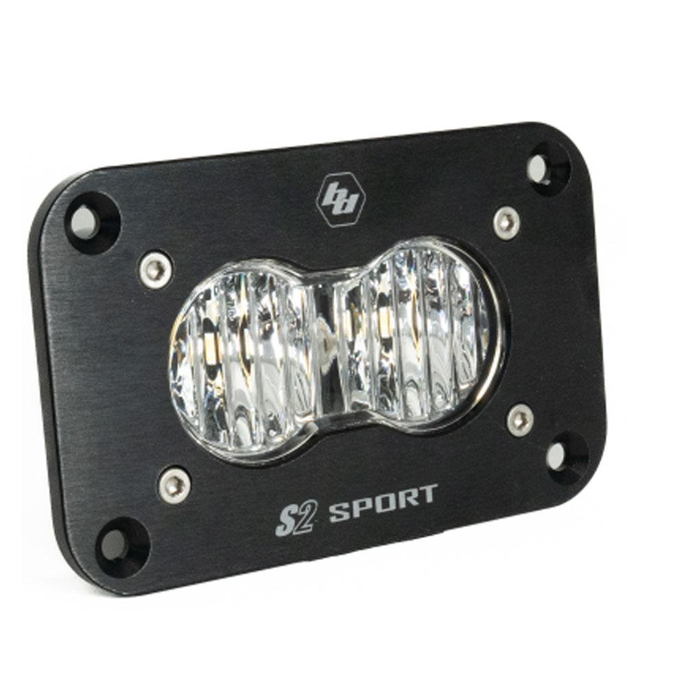 LED Work Light Clear Lens Flush Mount Each S2 Sport Baja Designs