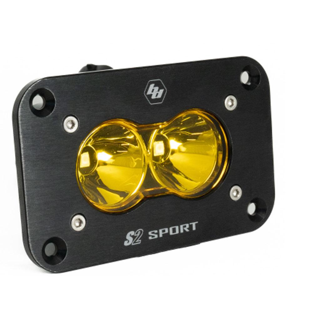 LED Work Light Amber Lens Flush Mount S2 Sport Baja Designs