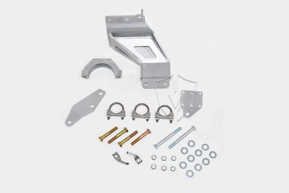 McGaughy's Dual Steering Stabilizer Bracket Kit 2014-2026 RAM 2500 2013-2026 RAM 3500 Raw Finish