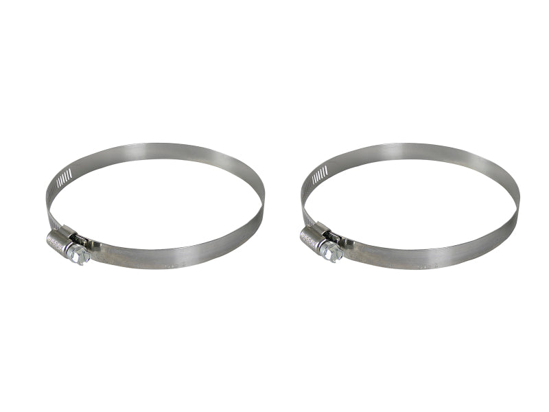 afe Magnum FORCE Replacement Clamp Kit includes two stainless steel clamps for secure connections in automotive applications.