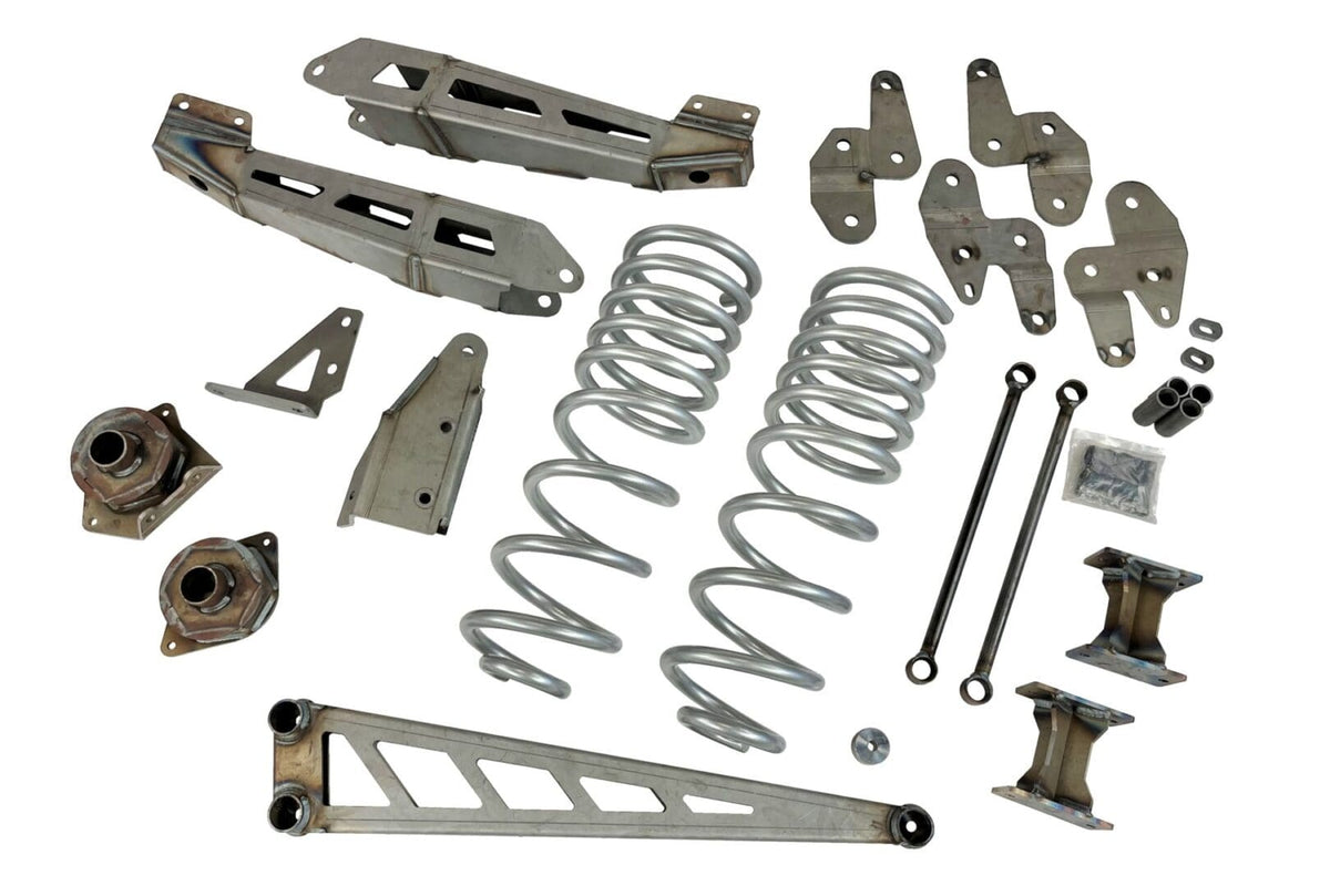 McGaughy's 10 Inch Premium Lift Kit with 4-Link 2019-2024 Dodge Ram 2500 4WD Raw Finish