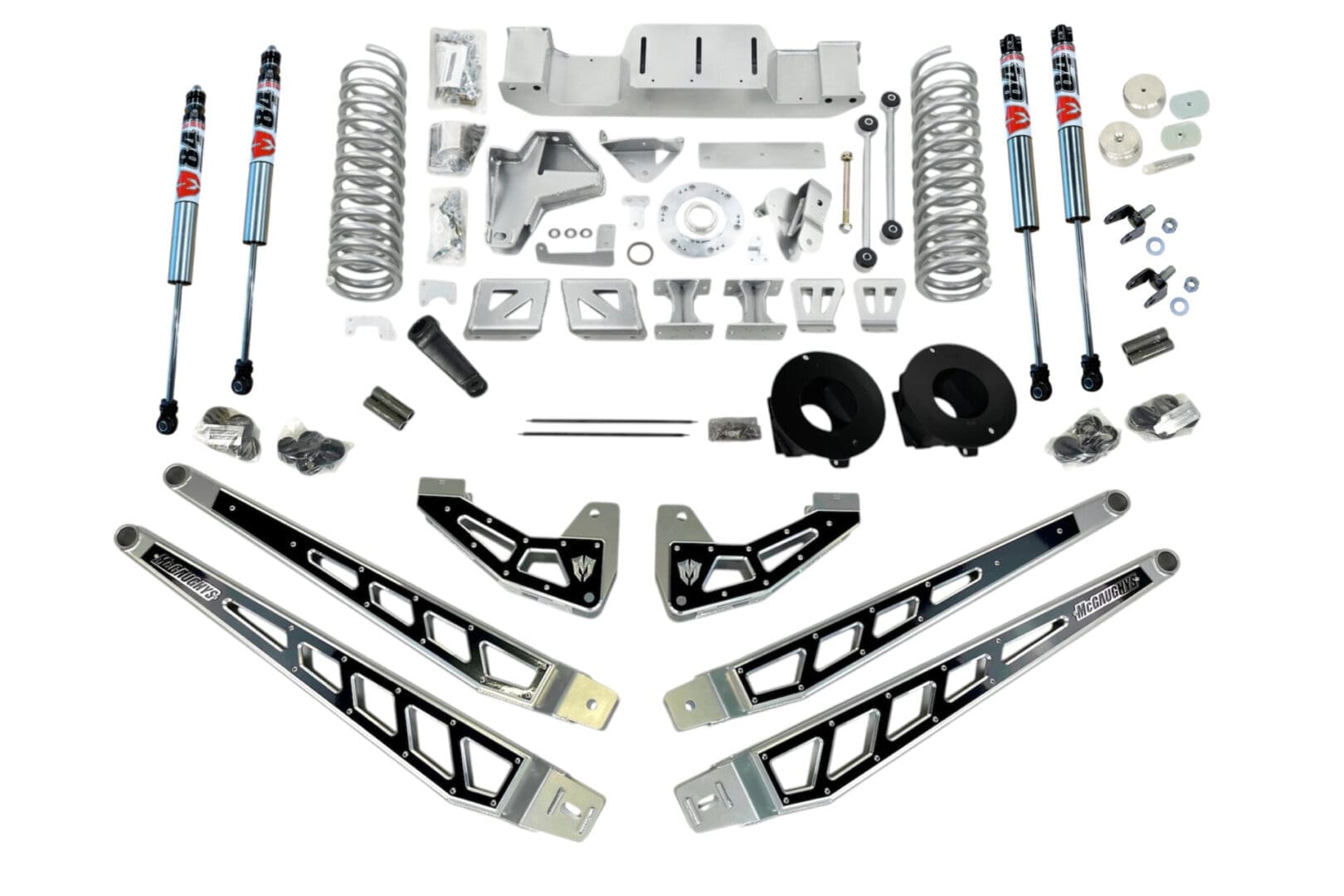 McGaughy's 6 Inch Premium Lift Kit 2019-2024 Dodge Ram 2500 4-Link Kit 4WD with Rear Air Suspension
