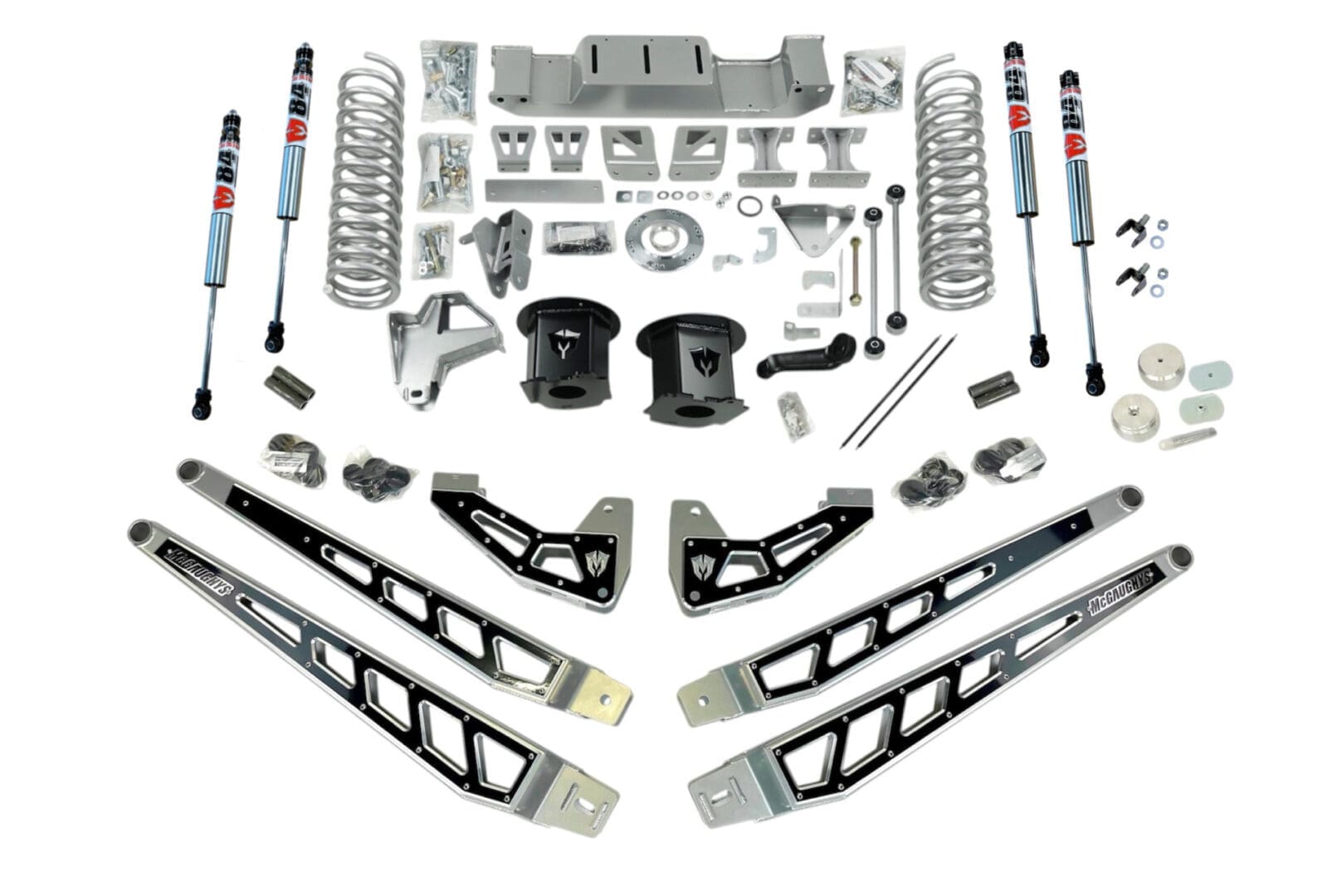 McGaughy's 8 Inch Premium Lift Kit 2019-2024 Dodge Ram 2500 4-Link Kit 4WD with Rear Air Suspension