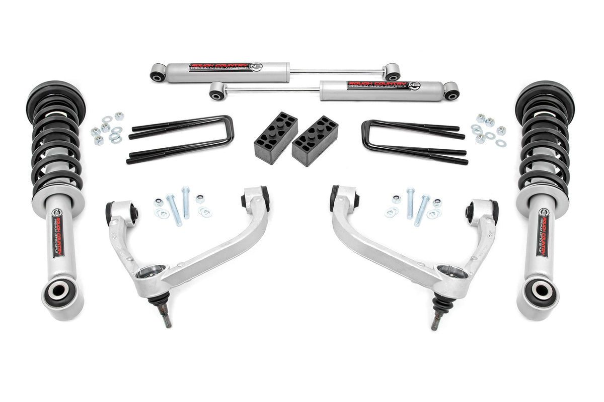 3 Inch Lift Kit N3 Struts Ford F-150 4WD (2009-2013) Rough Country