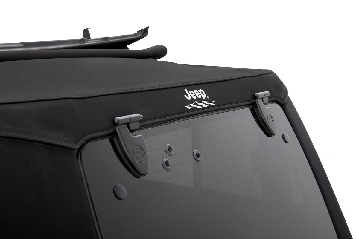 Jeep Trektop Pro - Jeep 07-18 Wrangler JK 4-Door (Premium Black Twill) Bestop