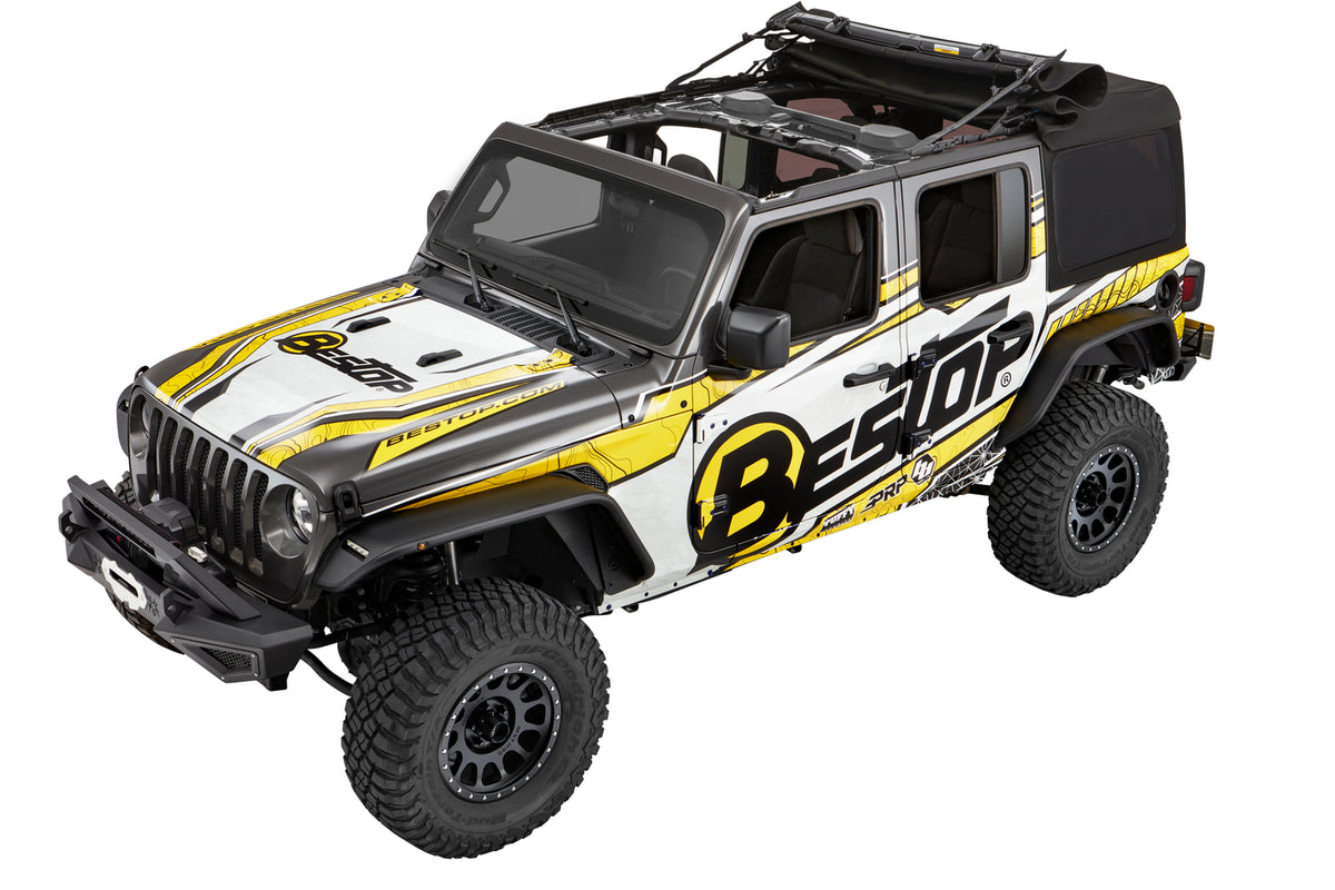 Supertop Ultra Jeep '18-26 Wrangler JL 4-Door Premium Black Twill Bestop