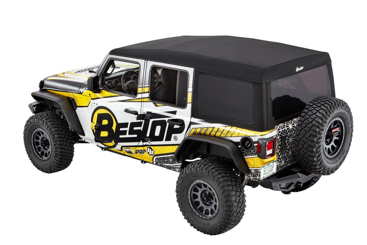 Supertop Ultra Jeep '18-26 Wrangler JL 4-Door Premium Black Twill Bestop
