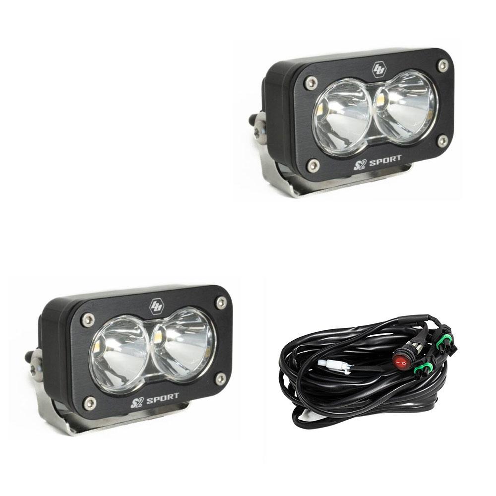 LED Work Light Clear Lens Pair S2 Sport Baja Designs