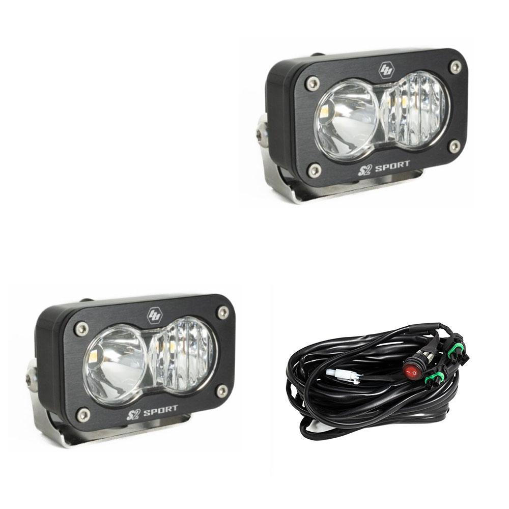 LED Work Light Clear Lens Pair S2 Sport Baja Designs