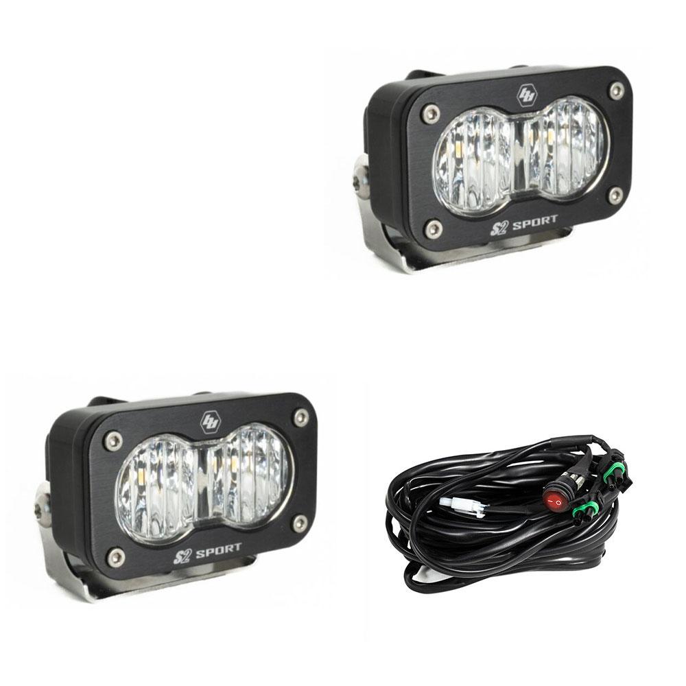 LED Work Light Clear Lens Pair S2 Sport Baja Designs