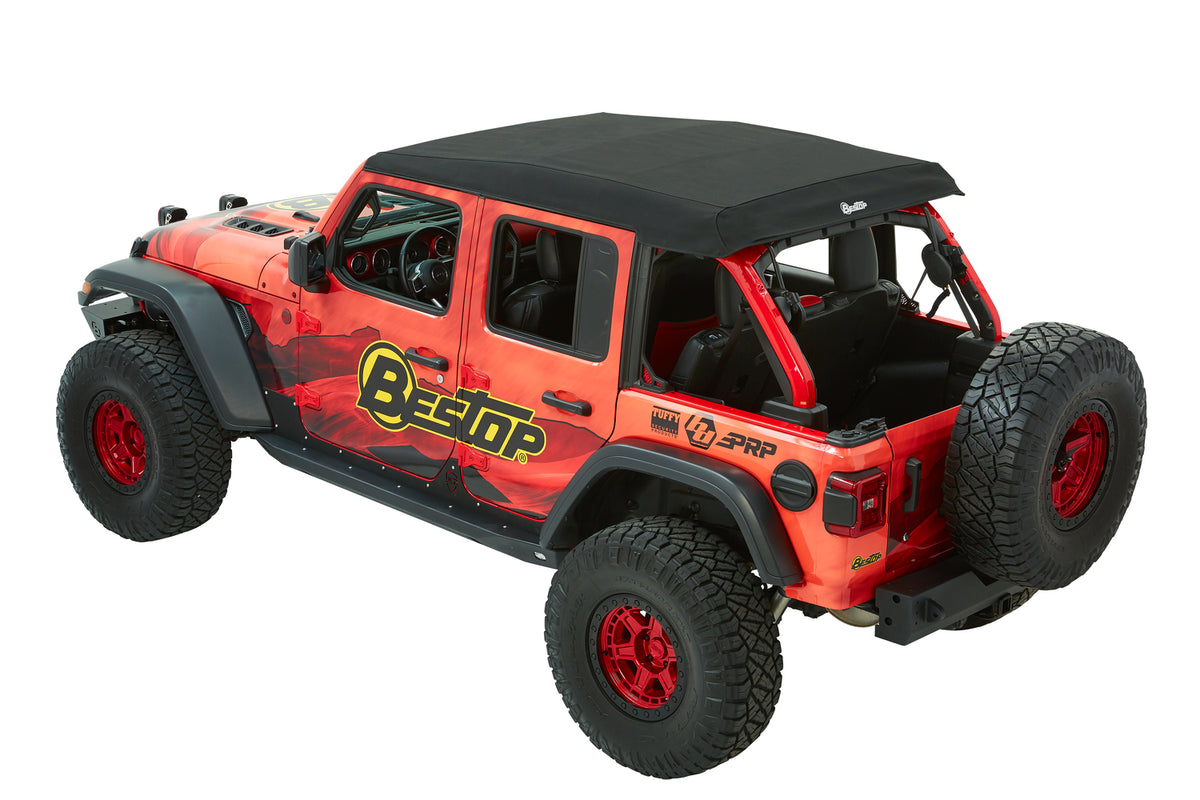 Trektop Ultra Jeep '18-26 Wrangler JL 4-Door Premium Black Twill Bestop