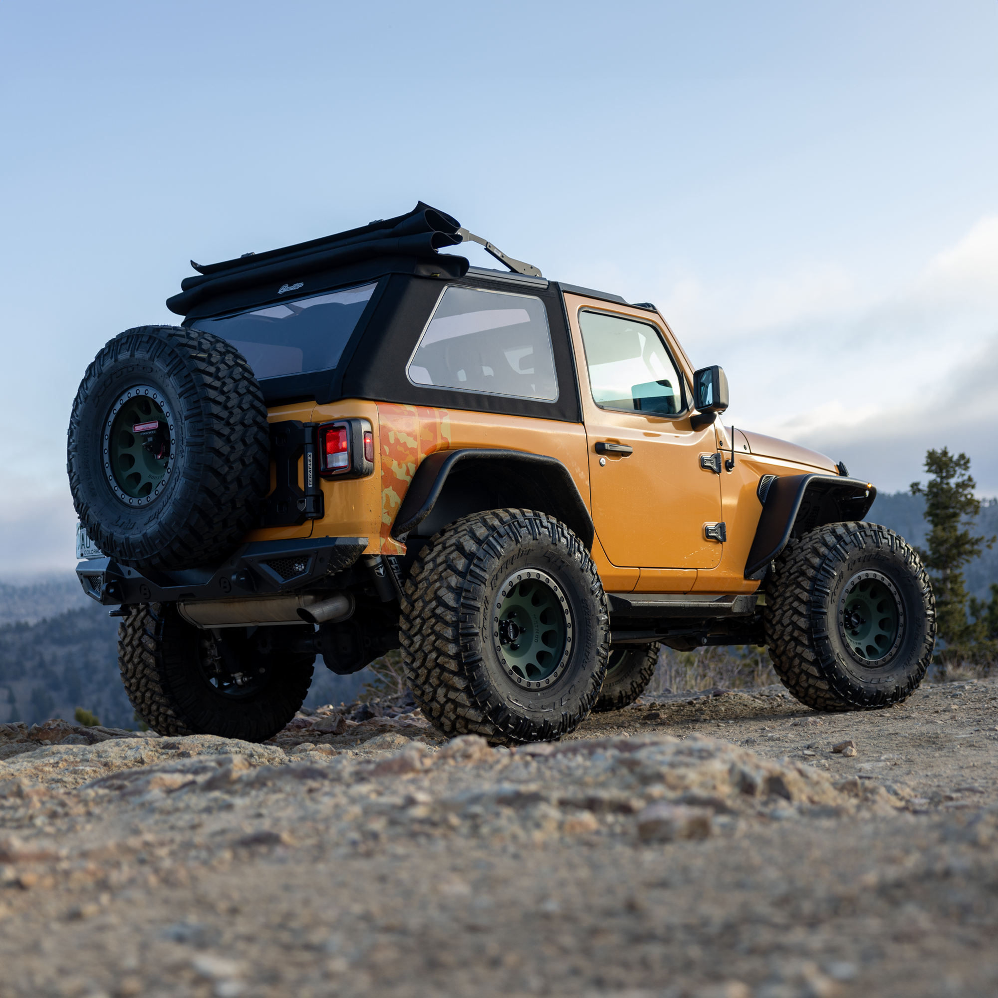 Trektop Glide 2-Door for JL Jeep 2018-26 Wrangler JL Black Diamond Bestop