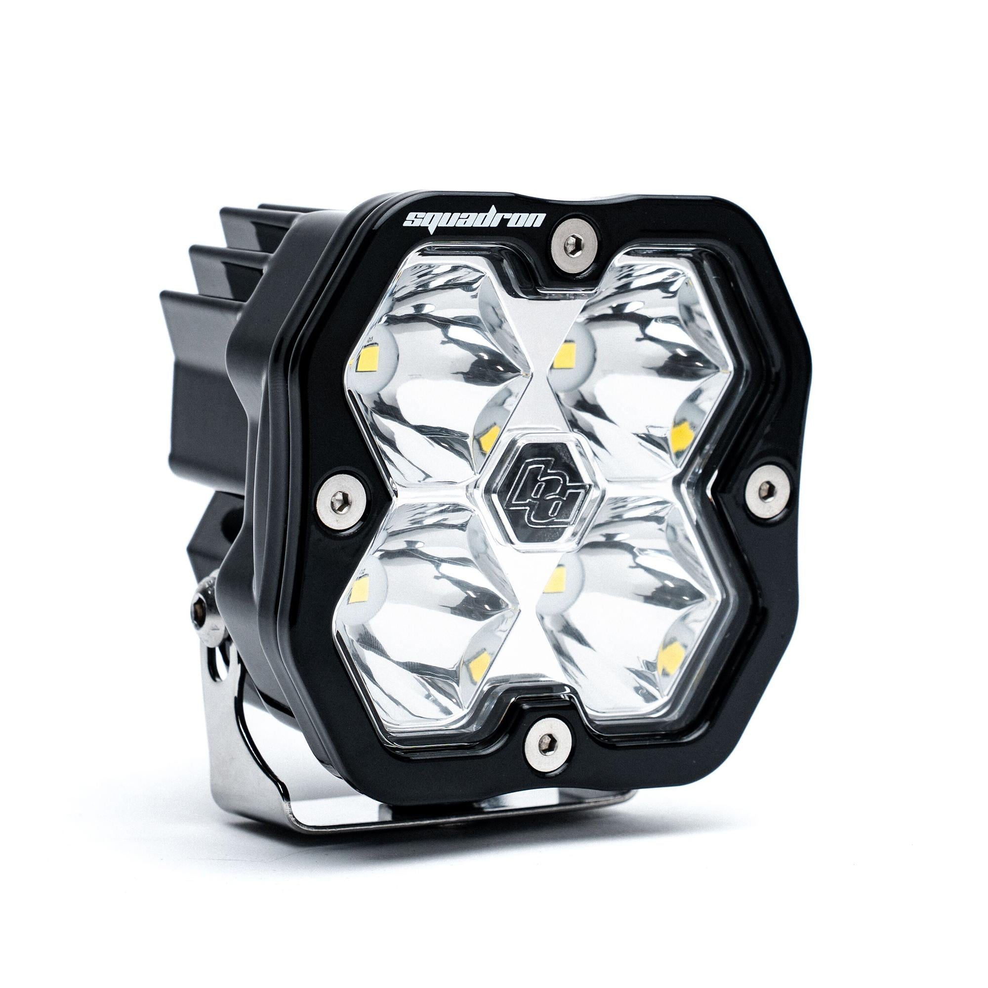 Squadron 2.0 Sport Black LED Auxiliary Light Pod Universal Clear Baja Designs