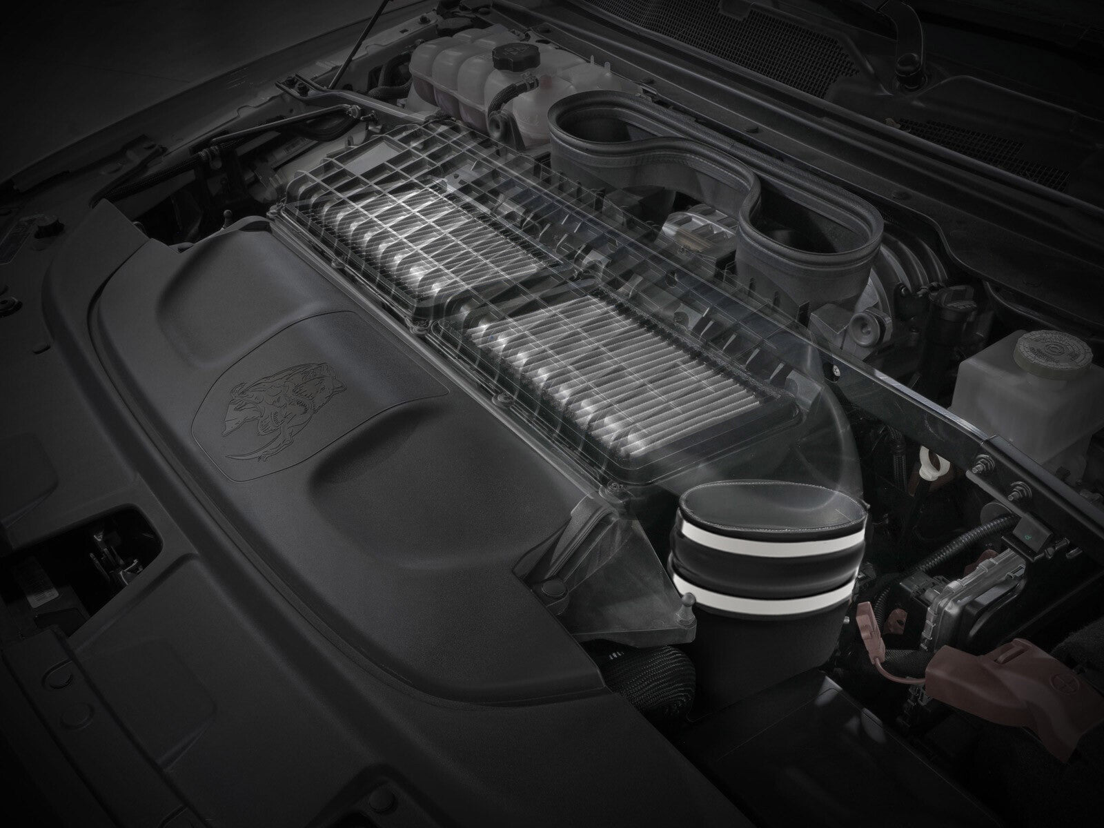 Super Stock Induction System w/ Pro Dry S Filter Ram 1500 Trx 21-24 V8-6.2L (sc) aFe Power