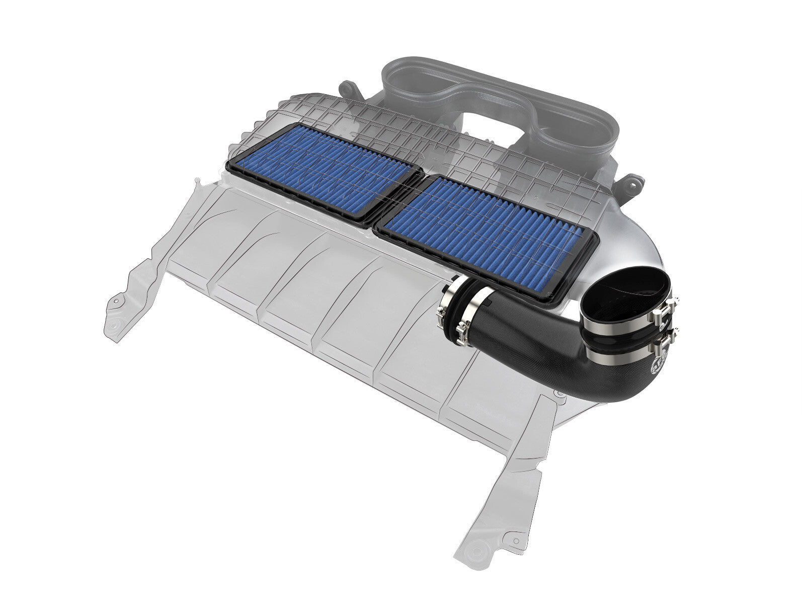 Super Stock Carbon Fiber Induction System w/ Pro 5R Filter Ram 1500 Trx 21-24 V8-6.2L (sc) aFe Power