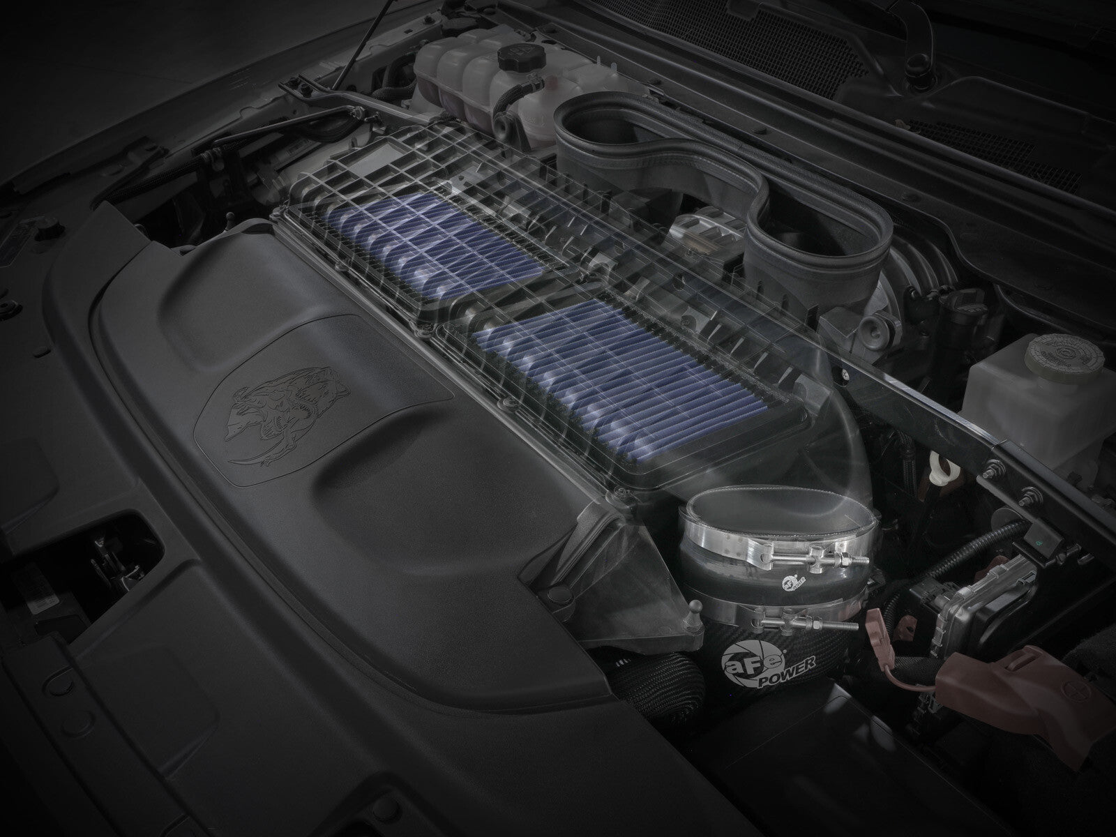 Super Stock Carbon Fiber Induction System w/ Pro 5R Filter Ram 1500 Trx 21-24 V8-6.2L (sc) aFe Power