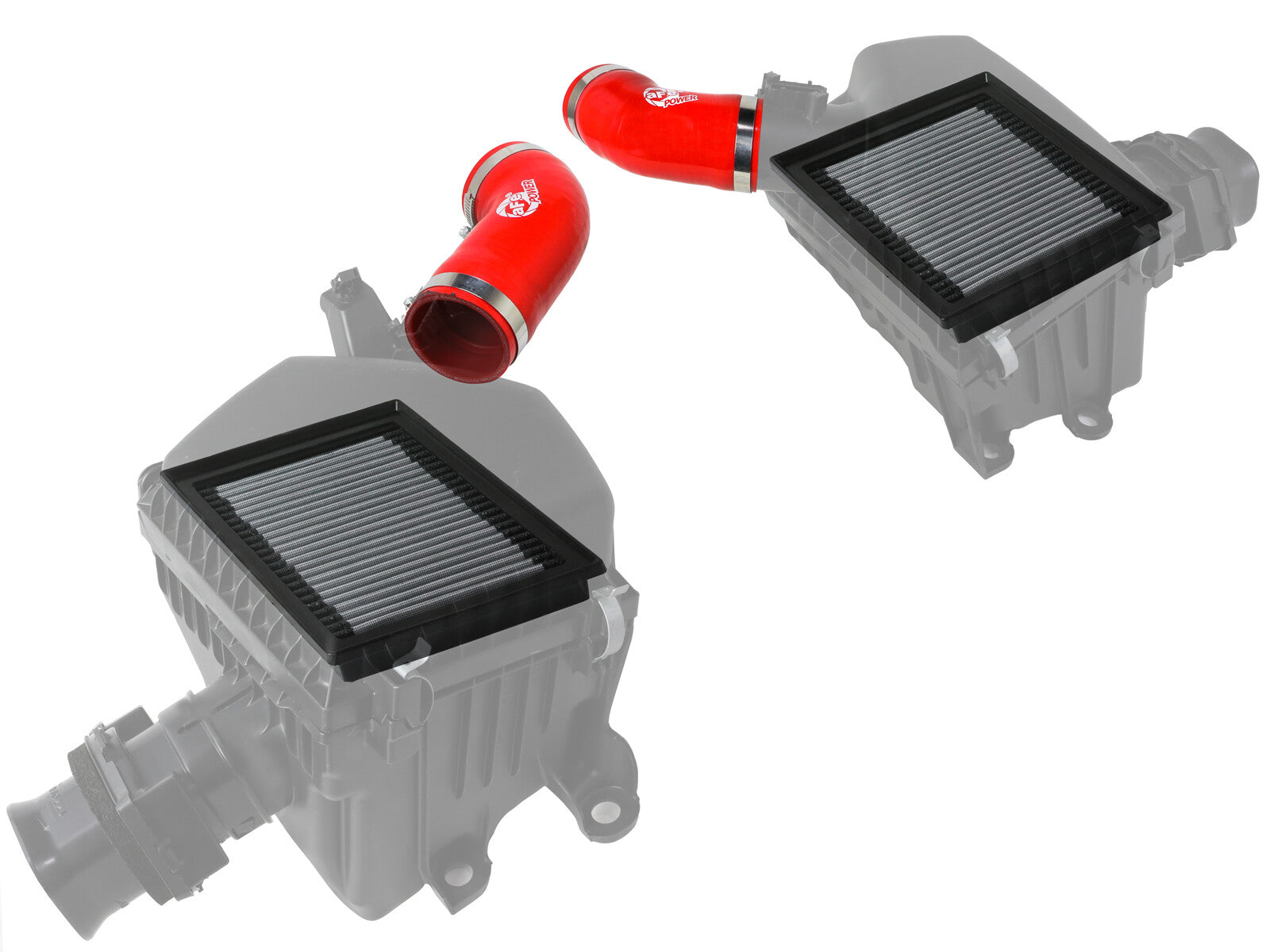 Super Stock Induction System Red w/ Pro Dry S Filter Toyota Tundra 22-26 V6-3.4L (tt) aFe Power