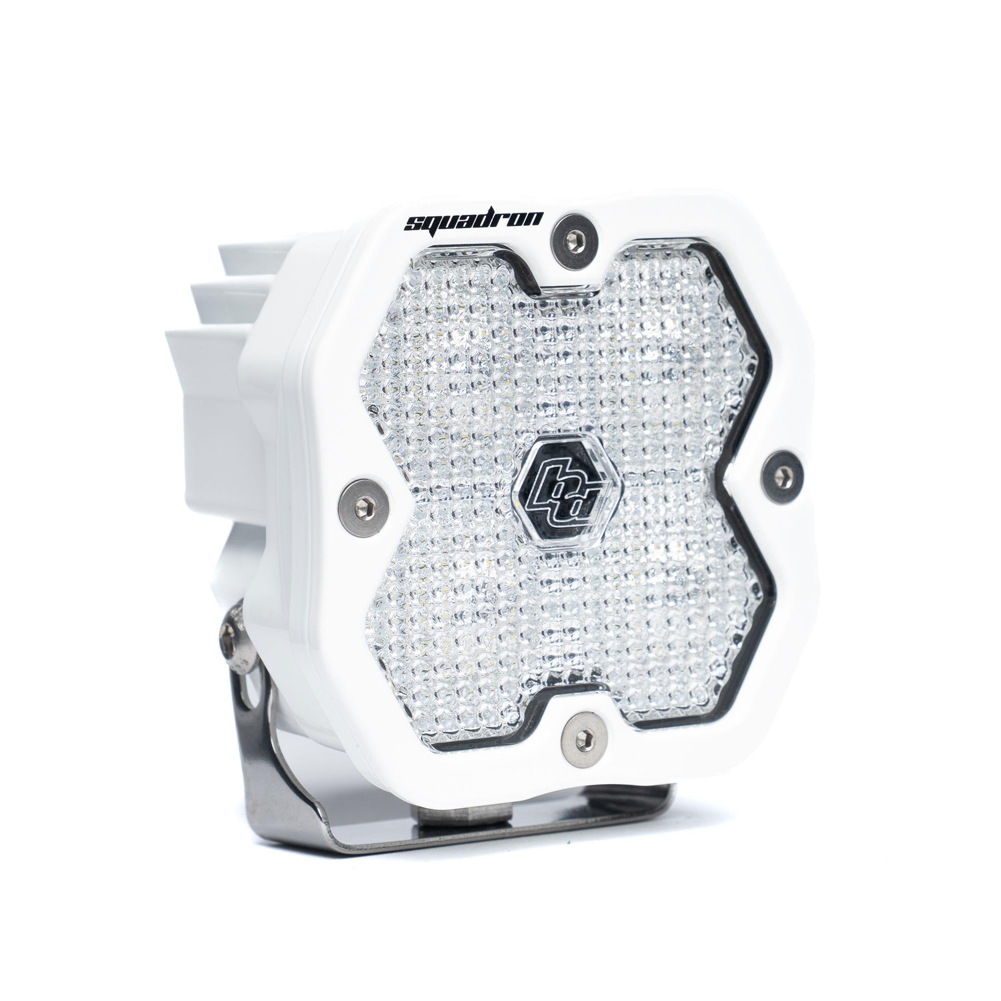 Squadron 2.0 Sport White Flush Mount LED Auxiliary Light Pod Universal Clear Baja Designs