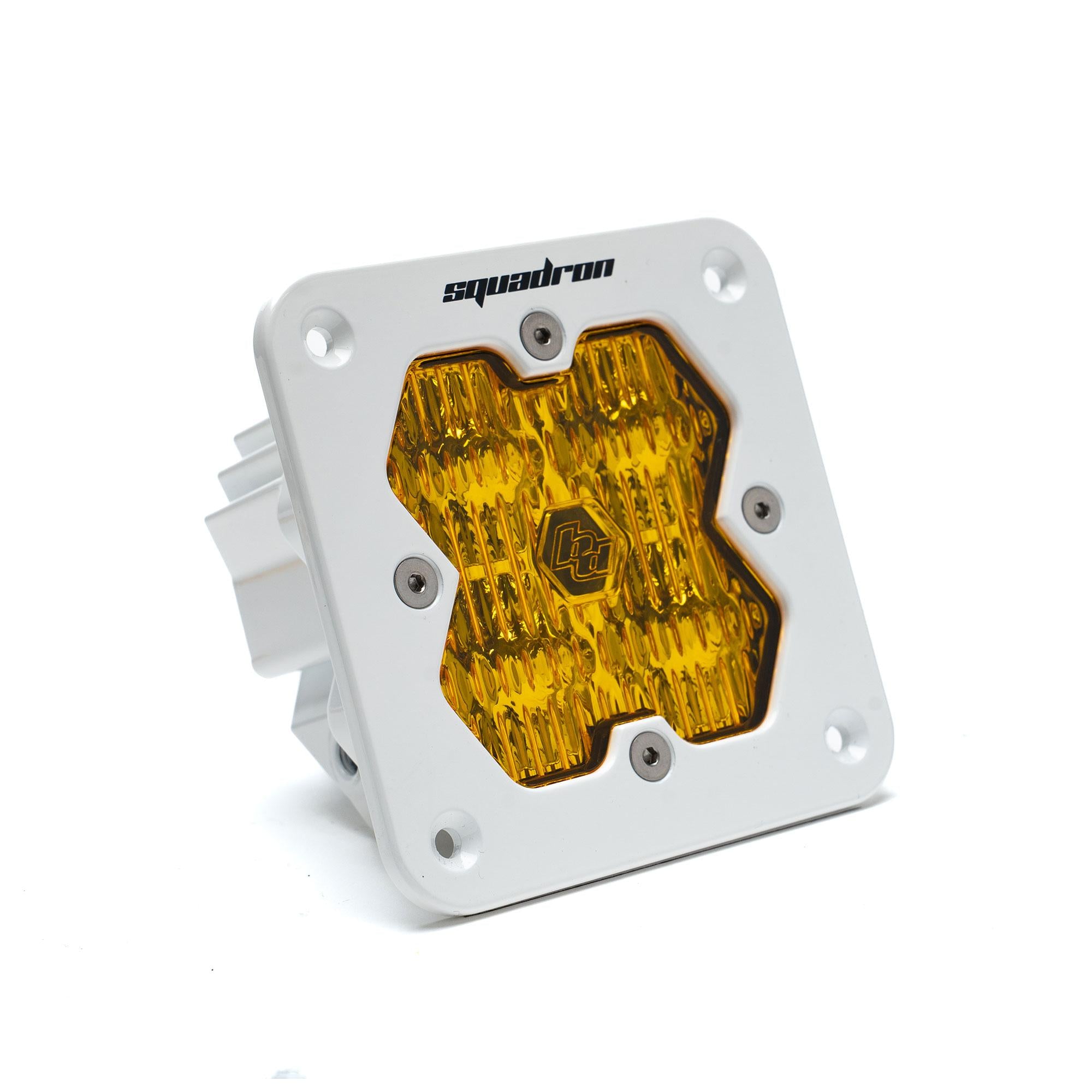 Squadron 2.0 Sport White Flush Mount LED Auxiliary Light Pod Universal Baja Amber Baja Designs