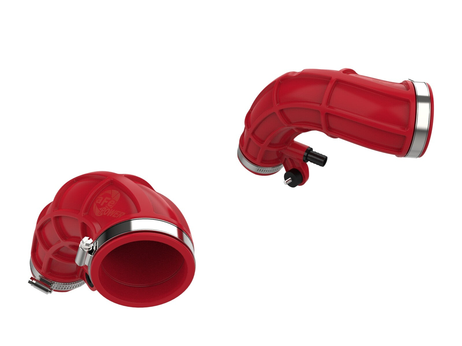Turbo Inlet Pipes Red Toyota Tundra/ Land Cruiser 22-26 V6-3.4L (tt) aFe Power