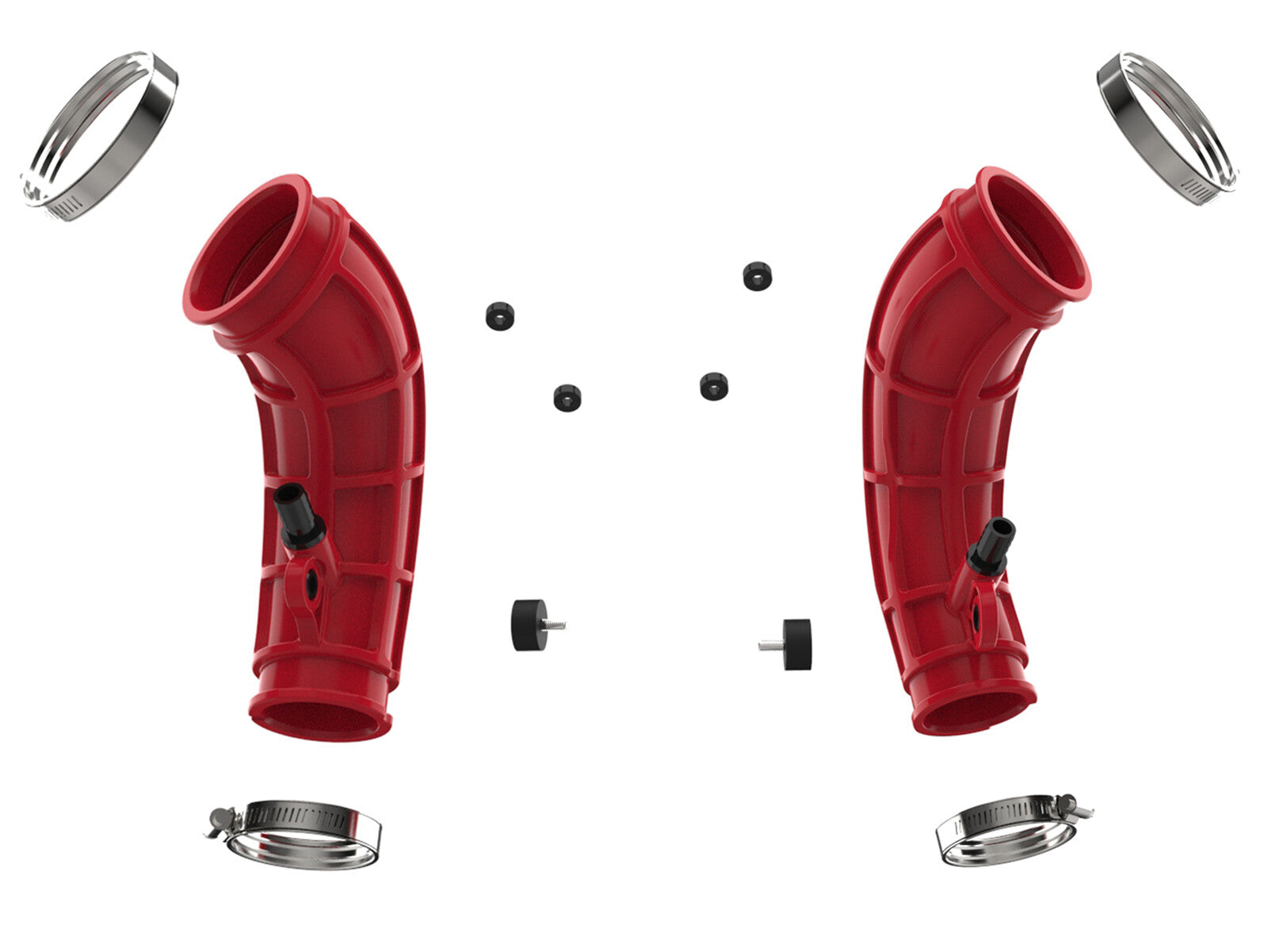 Turbo Inlet Pipes Red Toyota Tundra/ Land Cruiser 22-26 V6-3.4L (tt) aFe Power