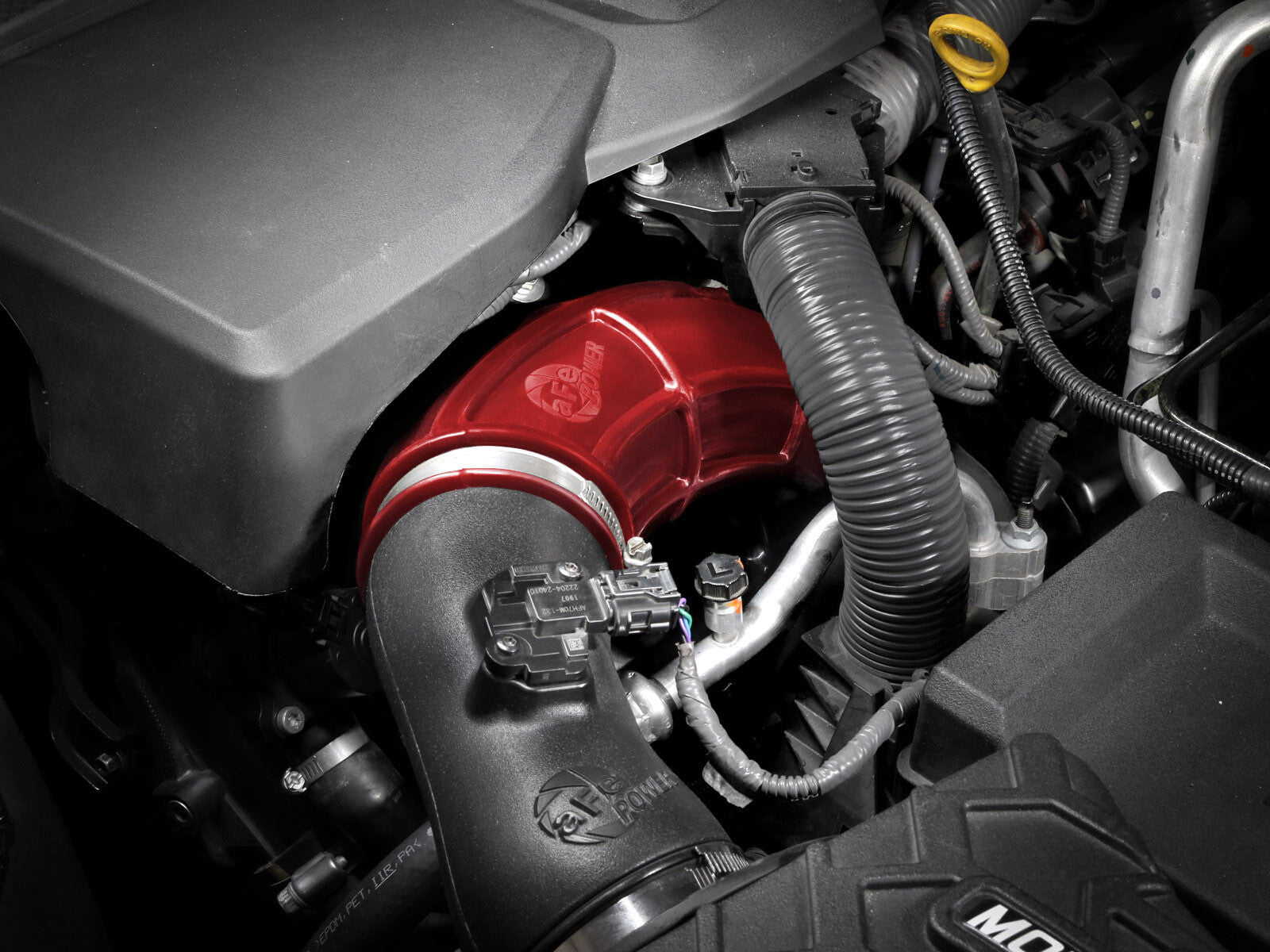 Turbo Inlet Pipes Red Toyota Tundra/ Land Cruiser 22-26 V6-3.4L (tt) aFe Power