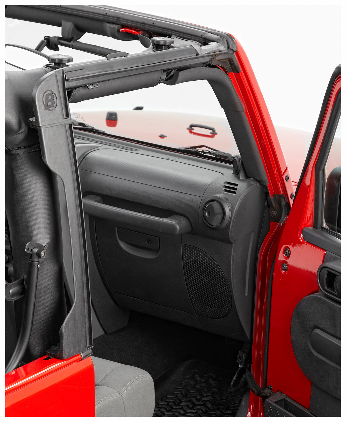 Jeep Door Surrounds Set of 4 For Jeep 2010-2018 Wrangler JK 4 Door Black Polypropylene Bestop