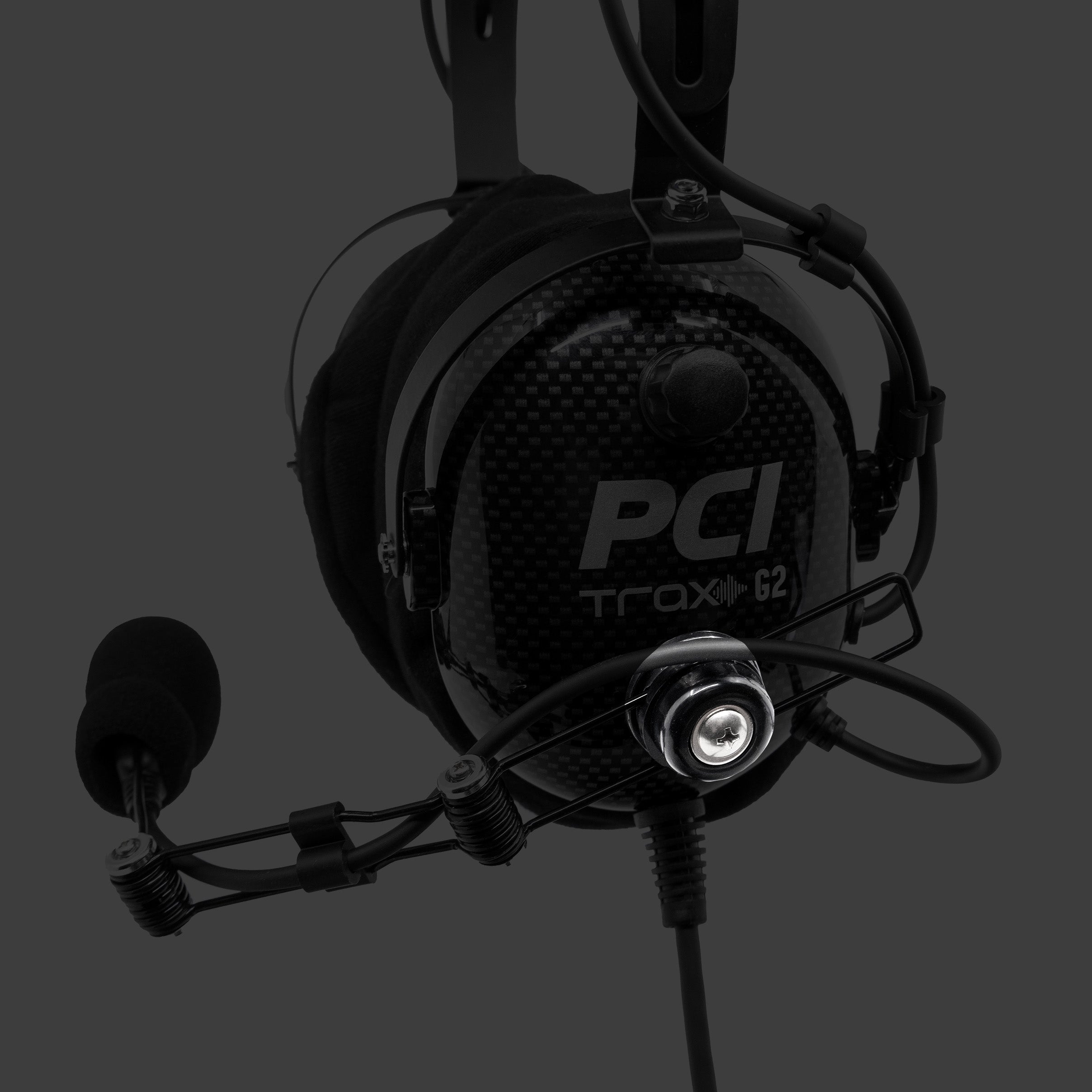 Wire Boom Hardware for Open Face Helmet or Headset - PCI Race Radios