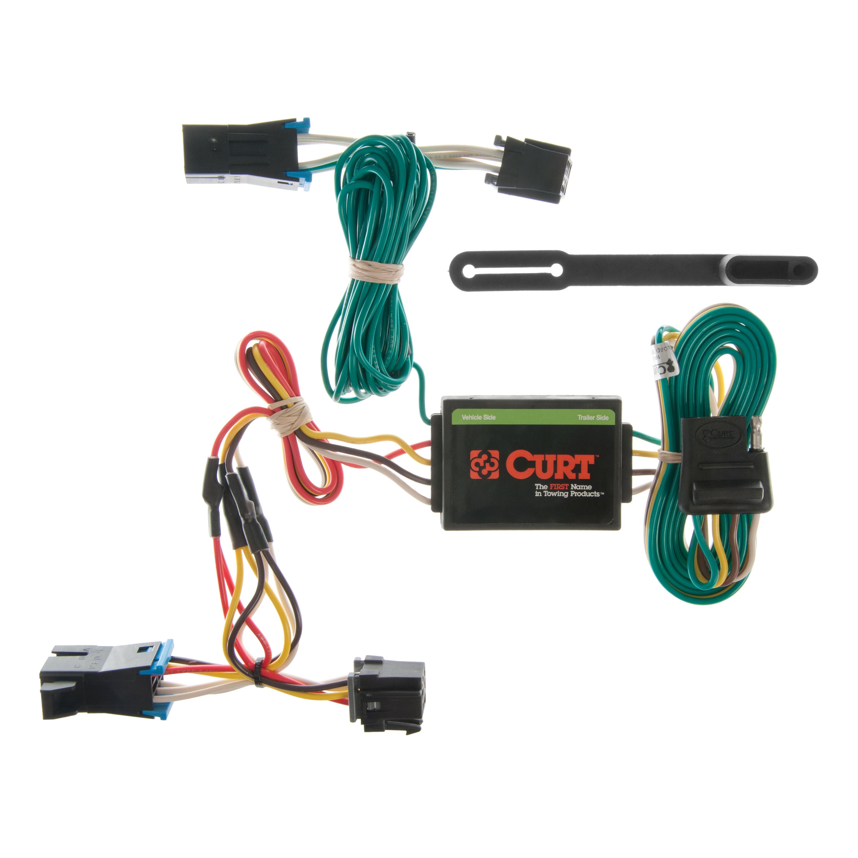 CURT Vehicle-Side Custom 4-Pin Trailer Wiring Harness, Fits Select Chevrolet Express, GMC Savana 1500, 2500, 3500 Model 55335
