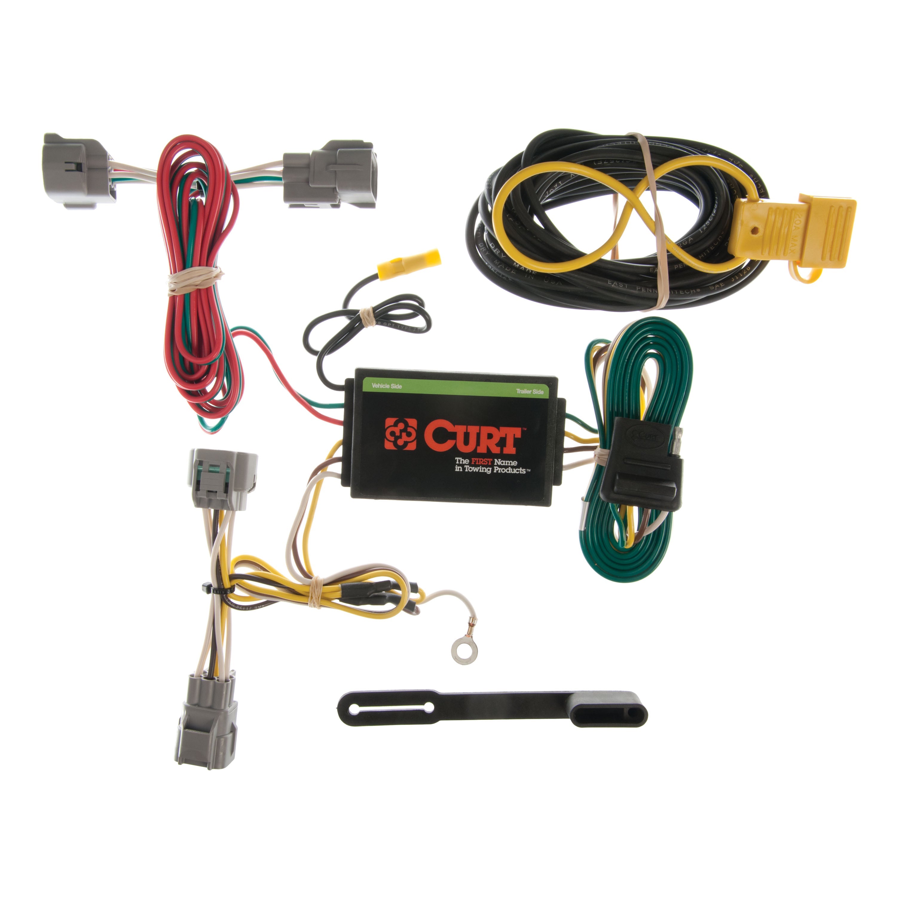 CURT Vehicle-Side Custom 4-Pin Trailer Wiring Harness, Fits Select Jeep Grand Cherokee Model 55349