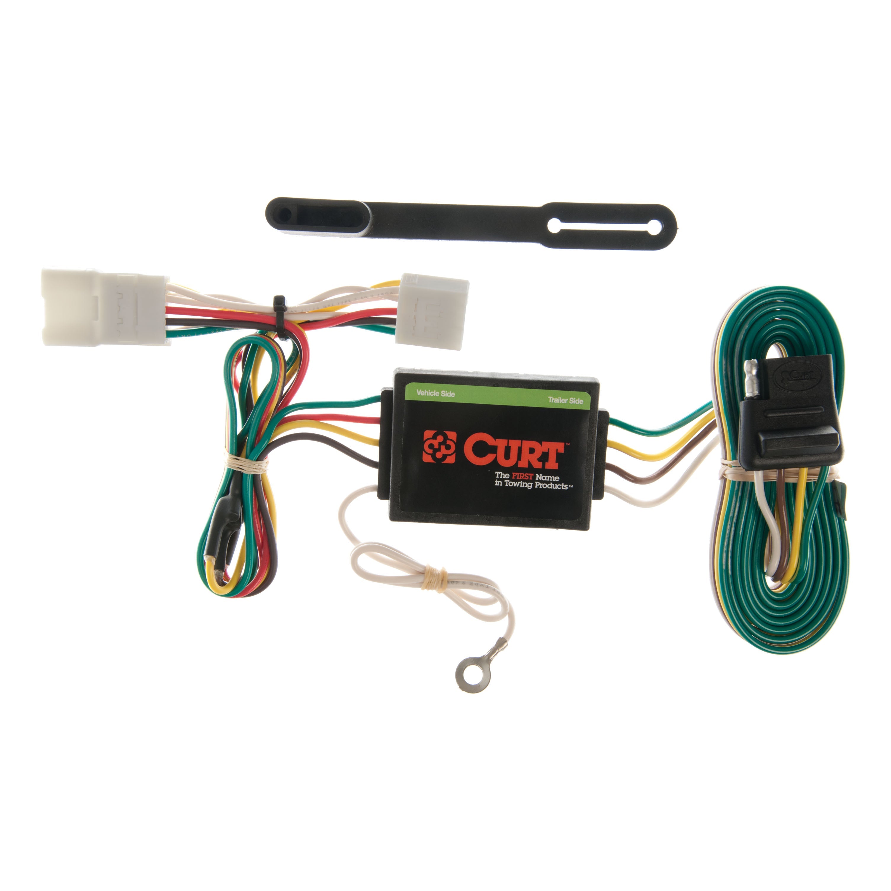 CURT Vehicle-Side Custom 4-Pin Trailer Wiring Harness, Fits Select Jeep Cherokee, Including Sport Model 55354