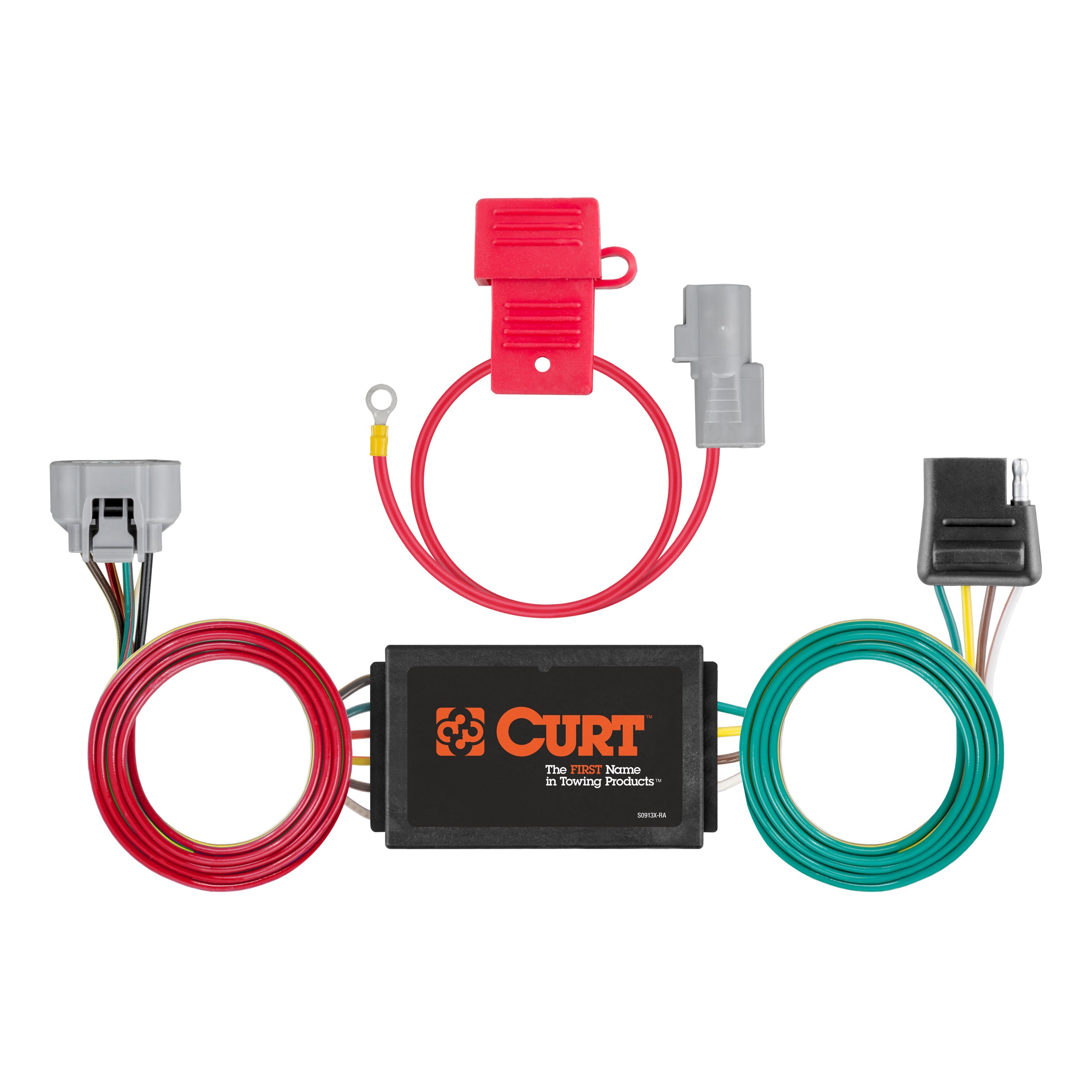 CURT Vehicle-Side Custom 4-Pin Trailer Wiring Harness, Fits Select Toyota Tundra Model 55367