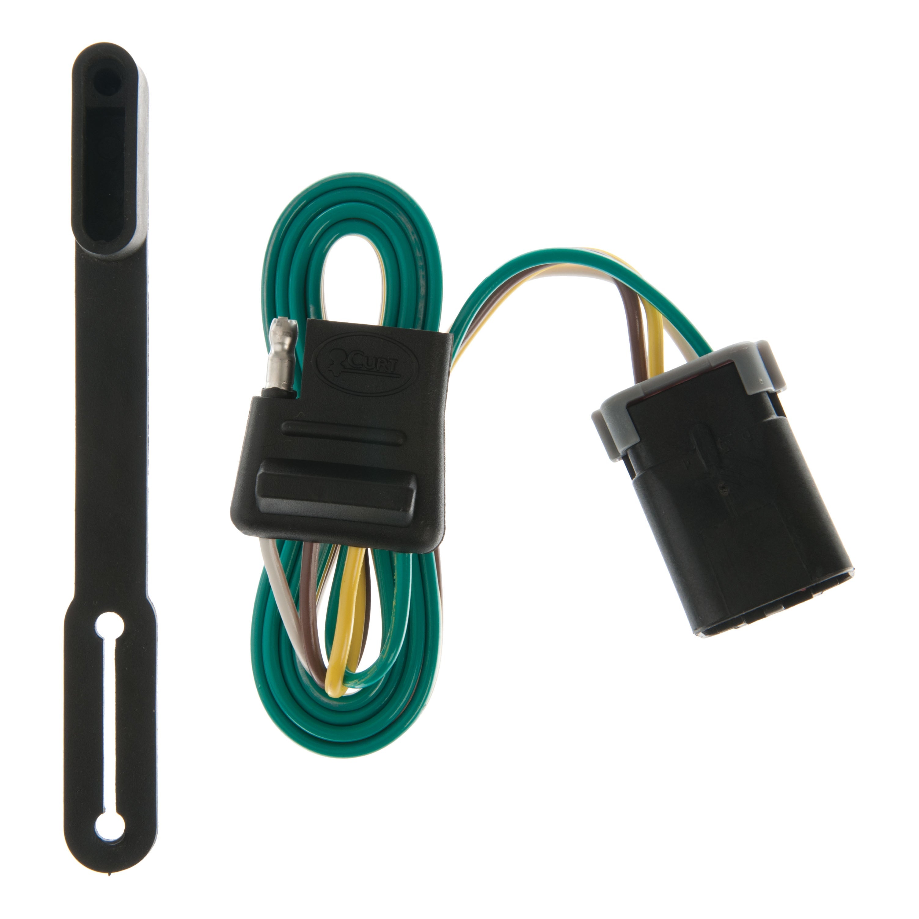 CURT Vehicle-Side Custom 4-Pin Trailer Wiring Harness, Fits Select Dodge Ram 1500, 2500, 3500 Van Model 55368