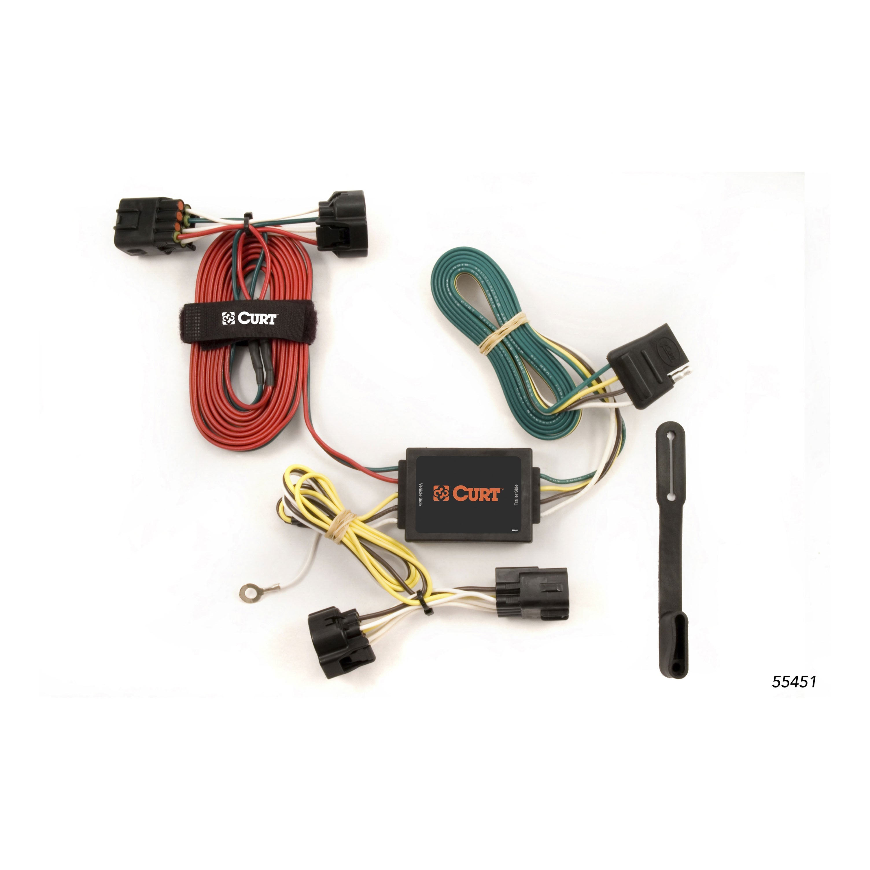 CURT Vehicle-Side Custom 4-Pin Trailer Wiring Harness, Fits Select Jeep Grand Cherokee Model 55451