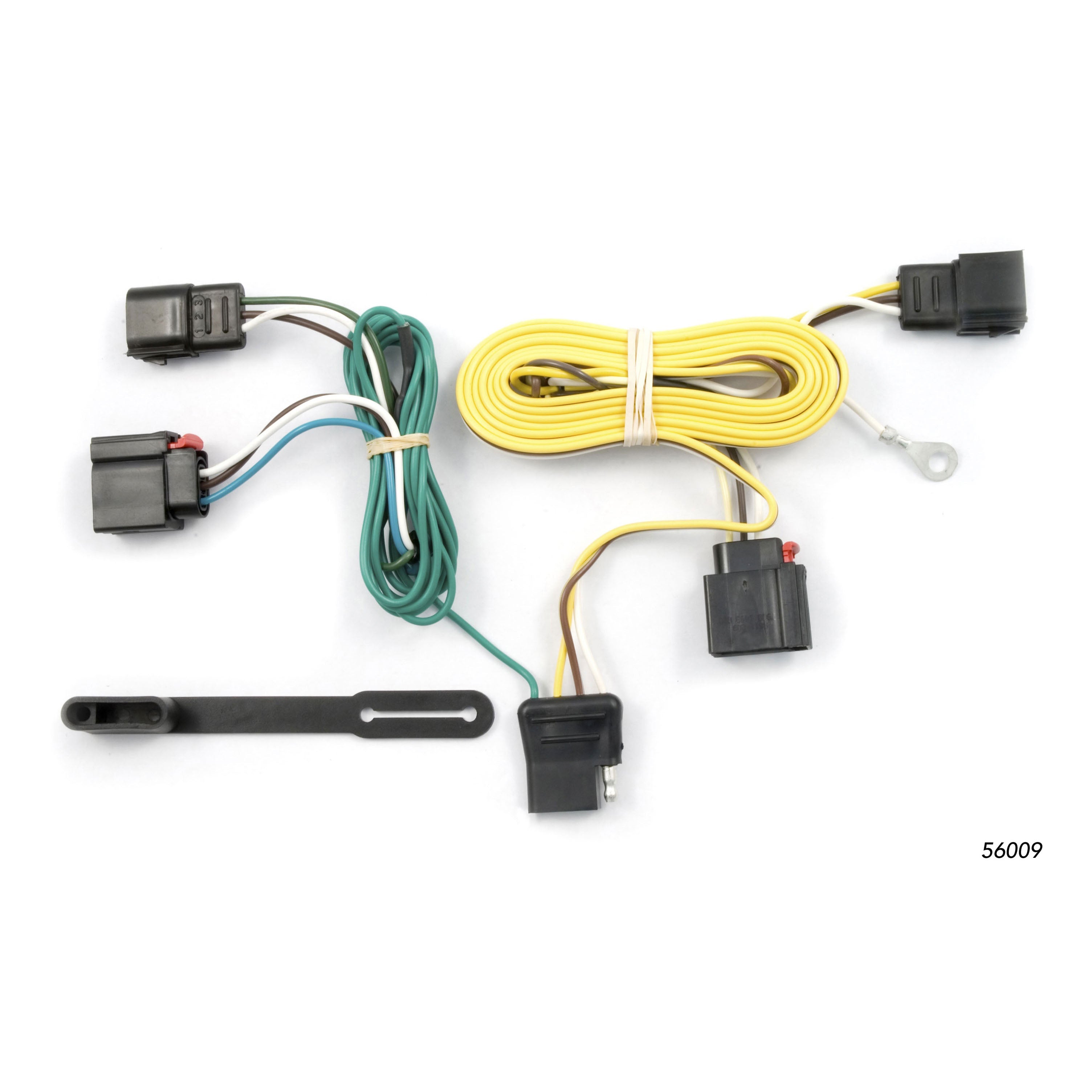 CURT Vehicle-Side Custom 4-Pin Trailer Wiring Harness, Fits Select Jeep Grand Cherokee Model 56009