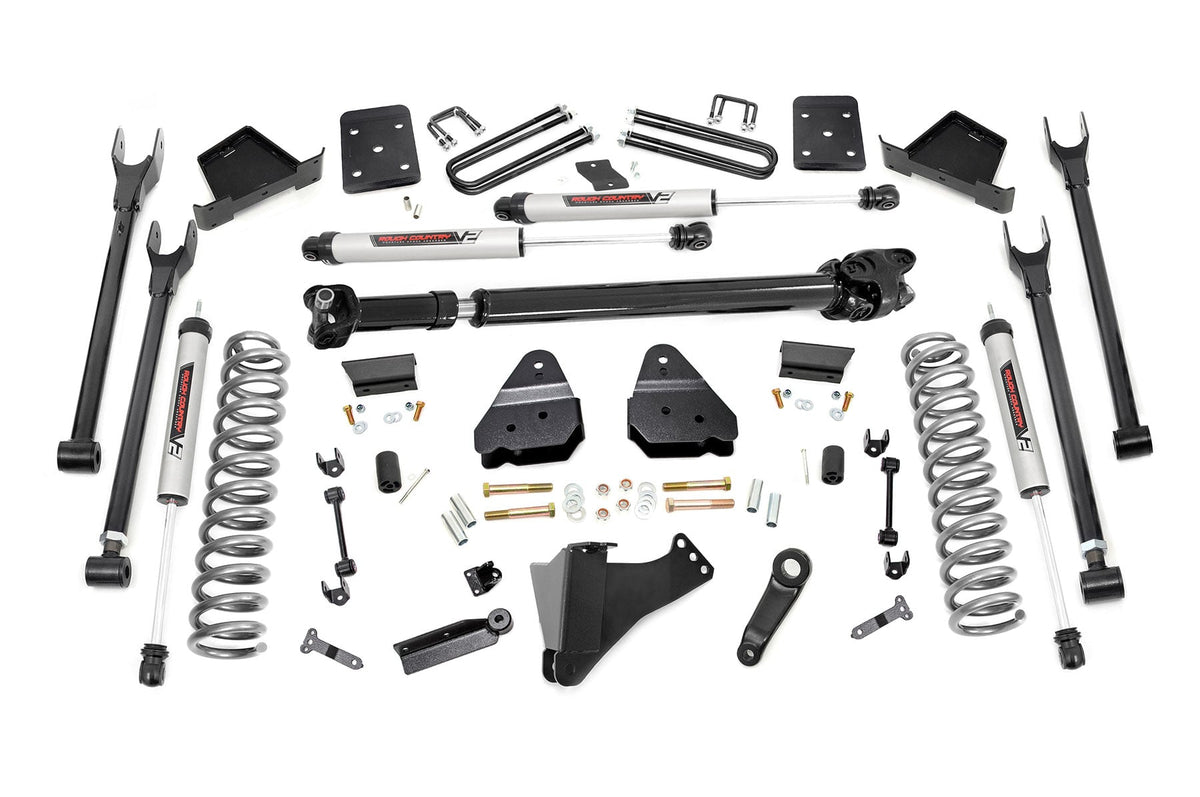 6 Inch Lift Kit 4-Link OVLD D/S V2 Ford F-250/F-350 Super Duty (17-22) Rough Country