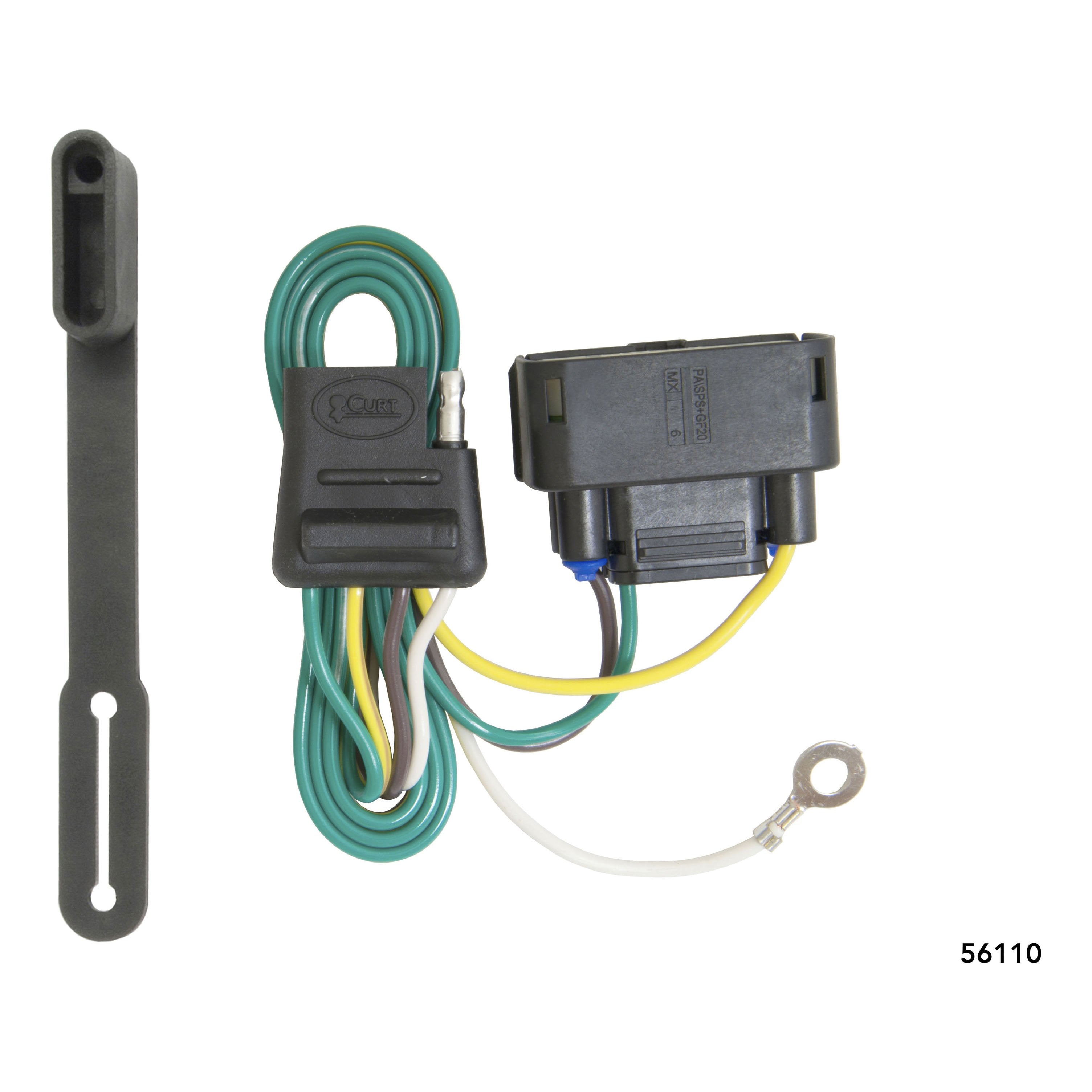CURT Vehicle-Side Custom 4-Pin Trailer Wiring Harness, Fits Select Ford F-150 Model 56110