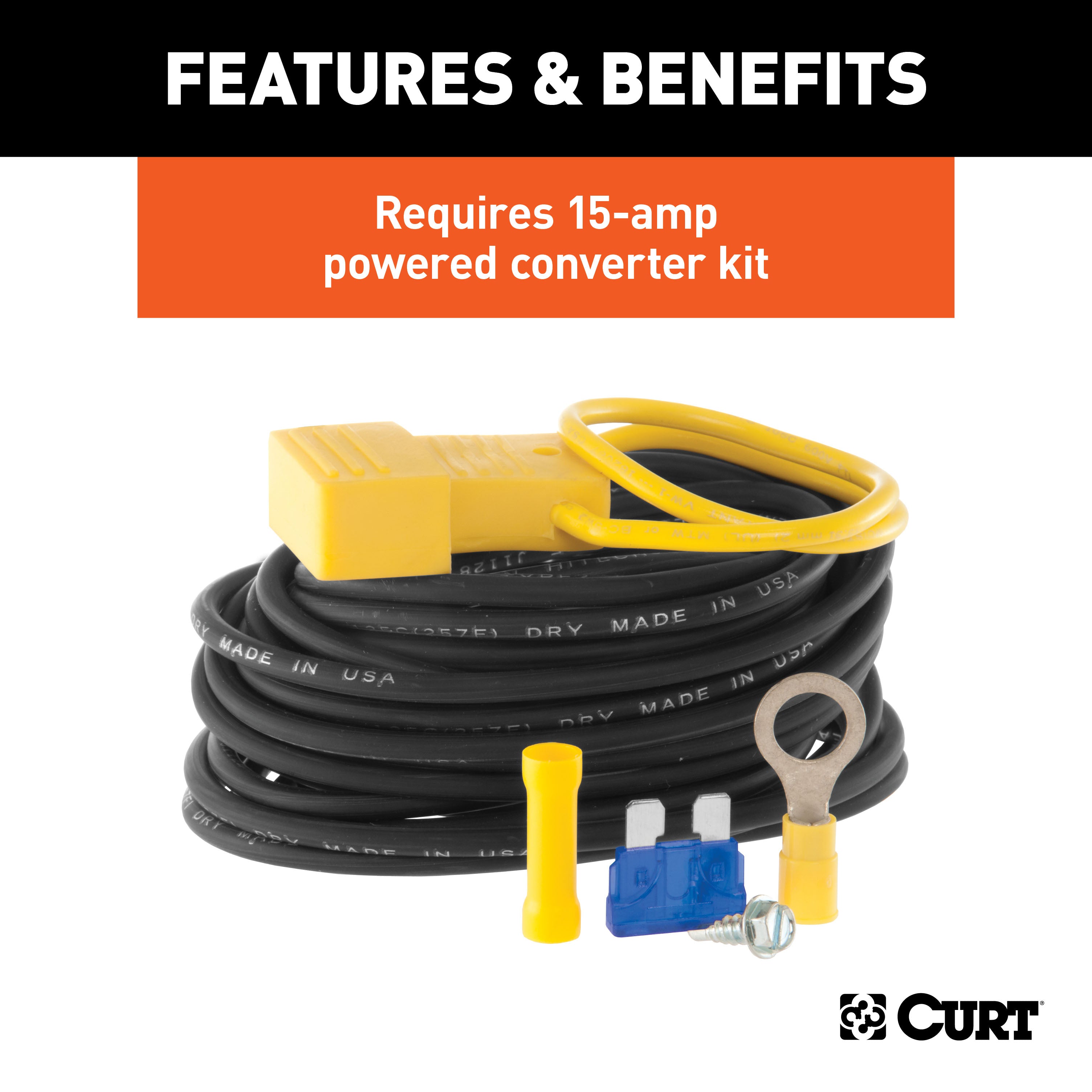 CURT Multi-Function Splice-in Taillight Converter, 4-Pin Wiring Harness Model 56236