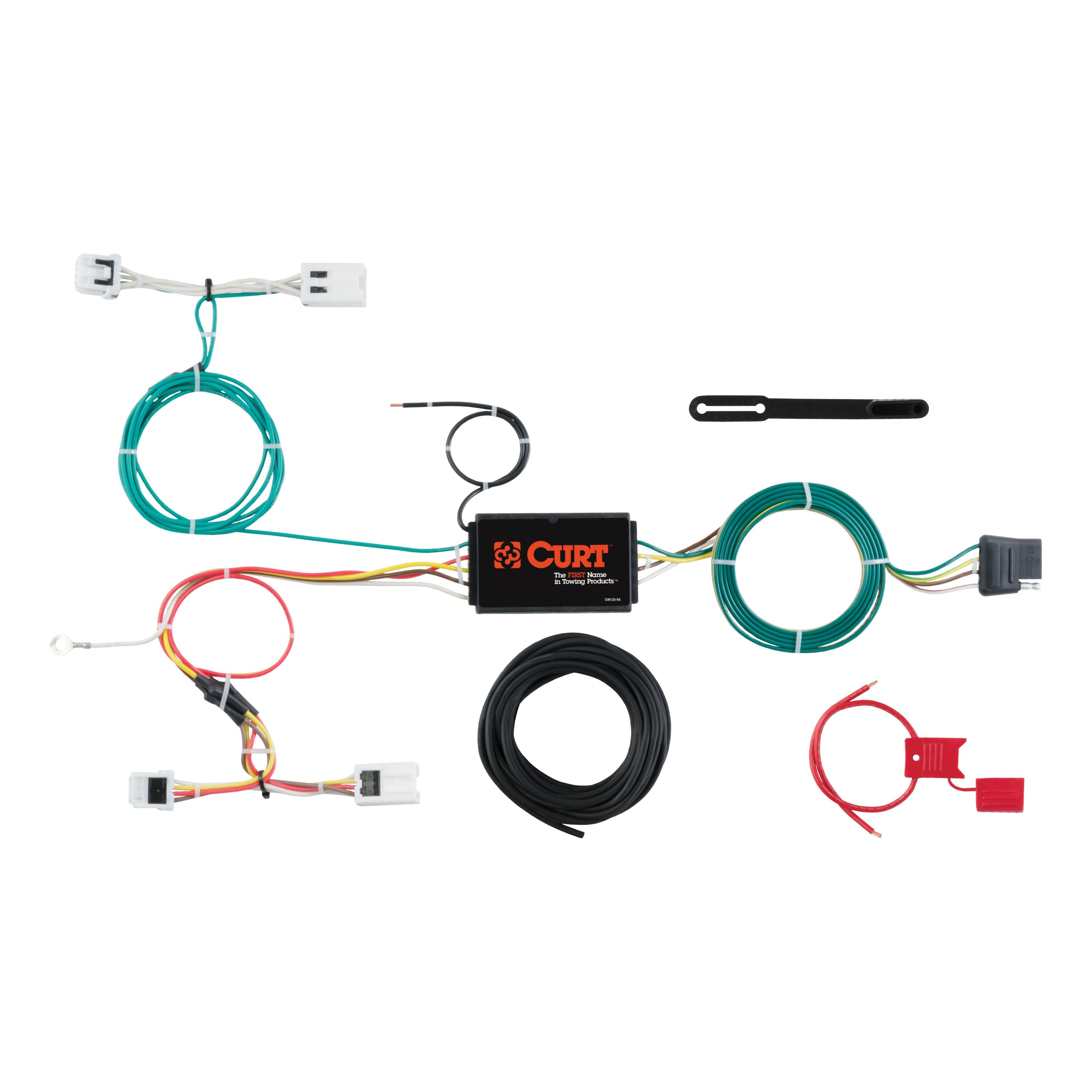 CURT Vehicle-Side Custom 4-Pin Trailer Wiring Harness, Fits Select Chevrolet City Express, Nissan NV200 Model 56279