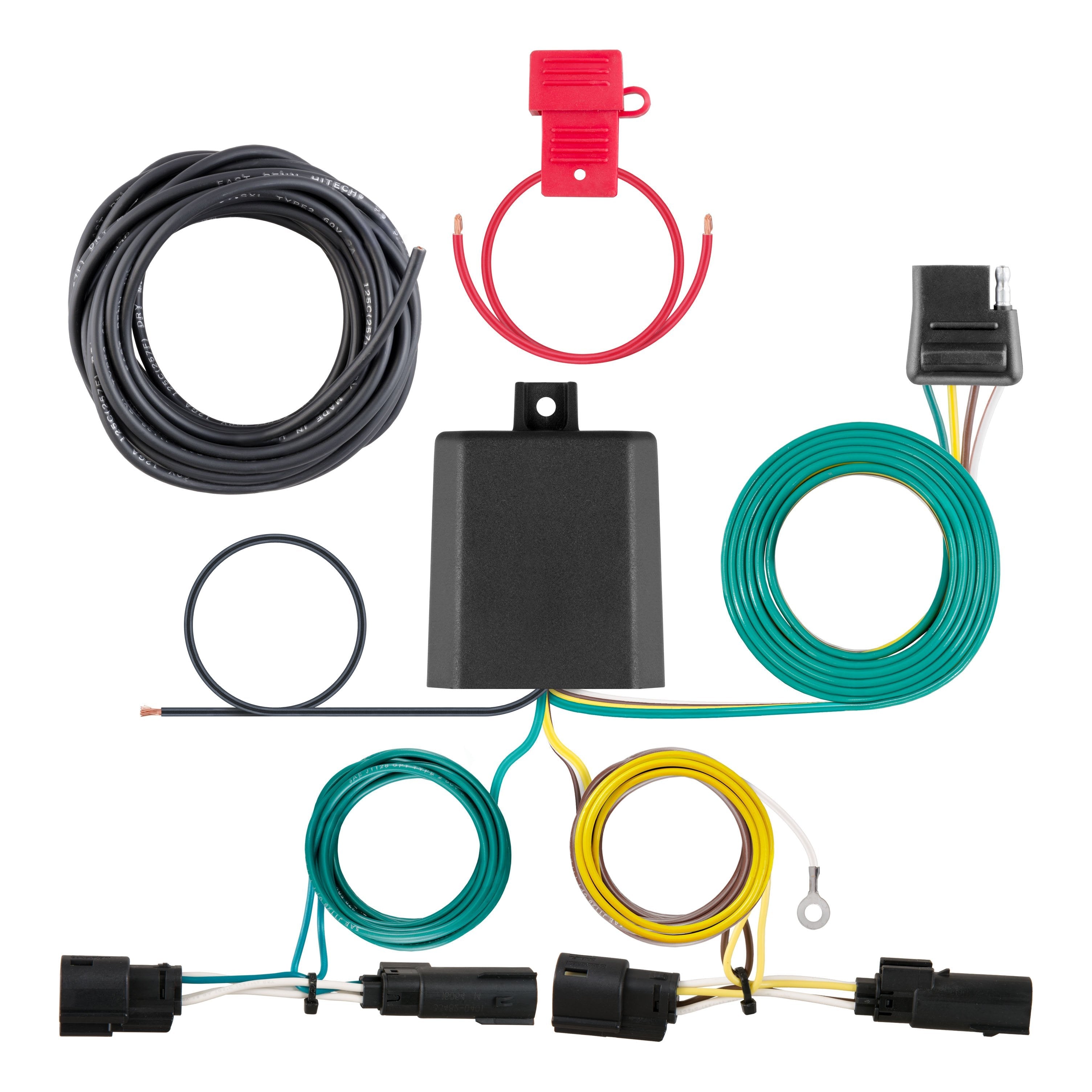 CURT Vehicle-Side Custom 4-Pin Trailer Wiring Harness, Fits Select Ford Transit-150, 250, 350, HD Model 56327