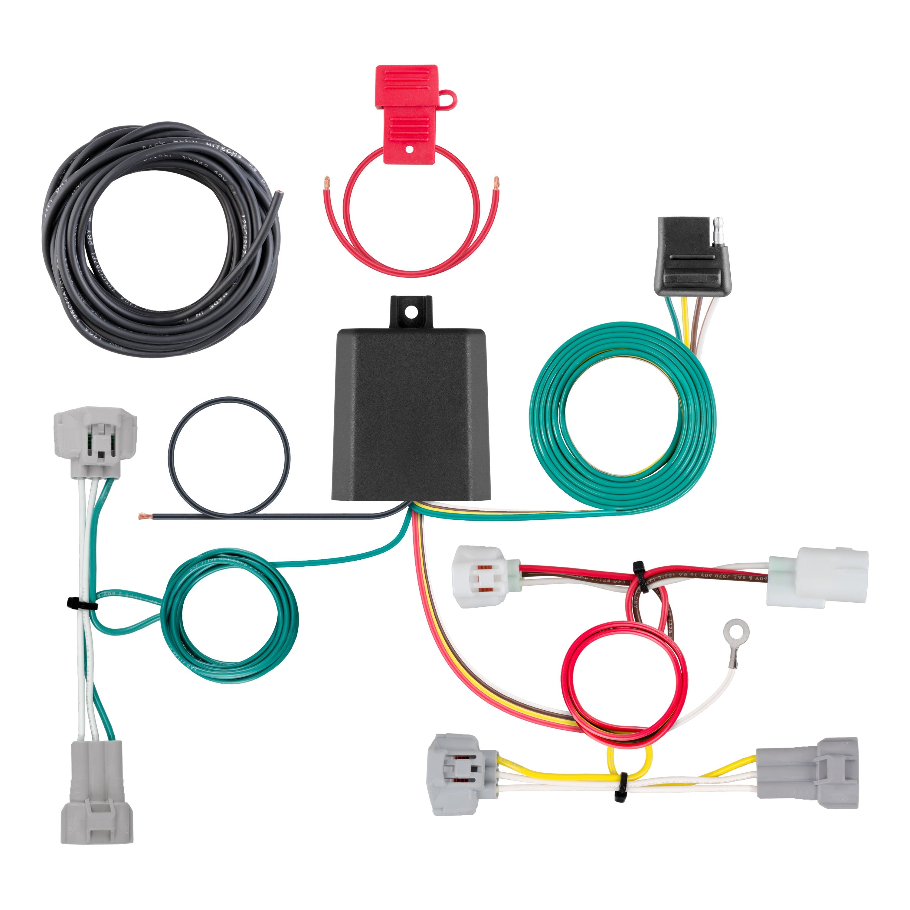 CURT Vehicle-Side Custom 4-Pin Trailer Wiring Harness, Fits Select Toyota Tacoma Model 56349